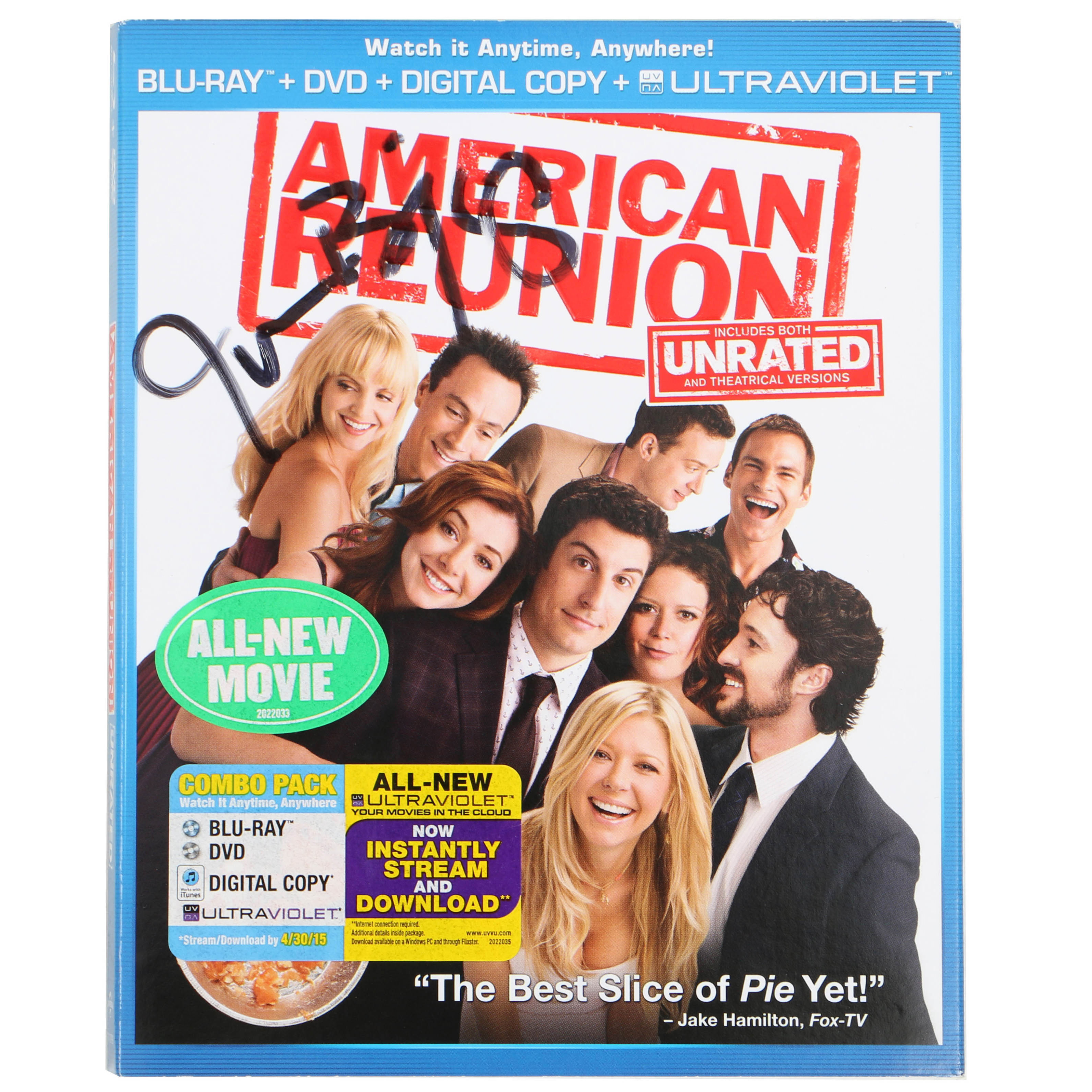 Autographed DVD "American Reunion" by Jason Biggs