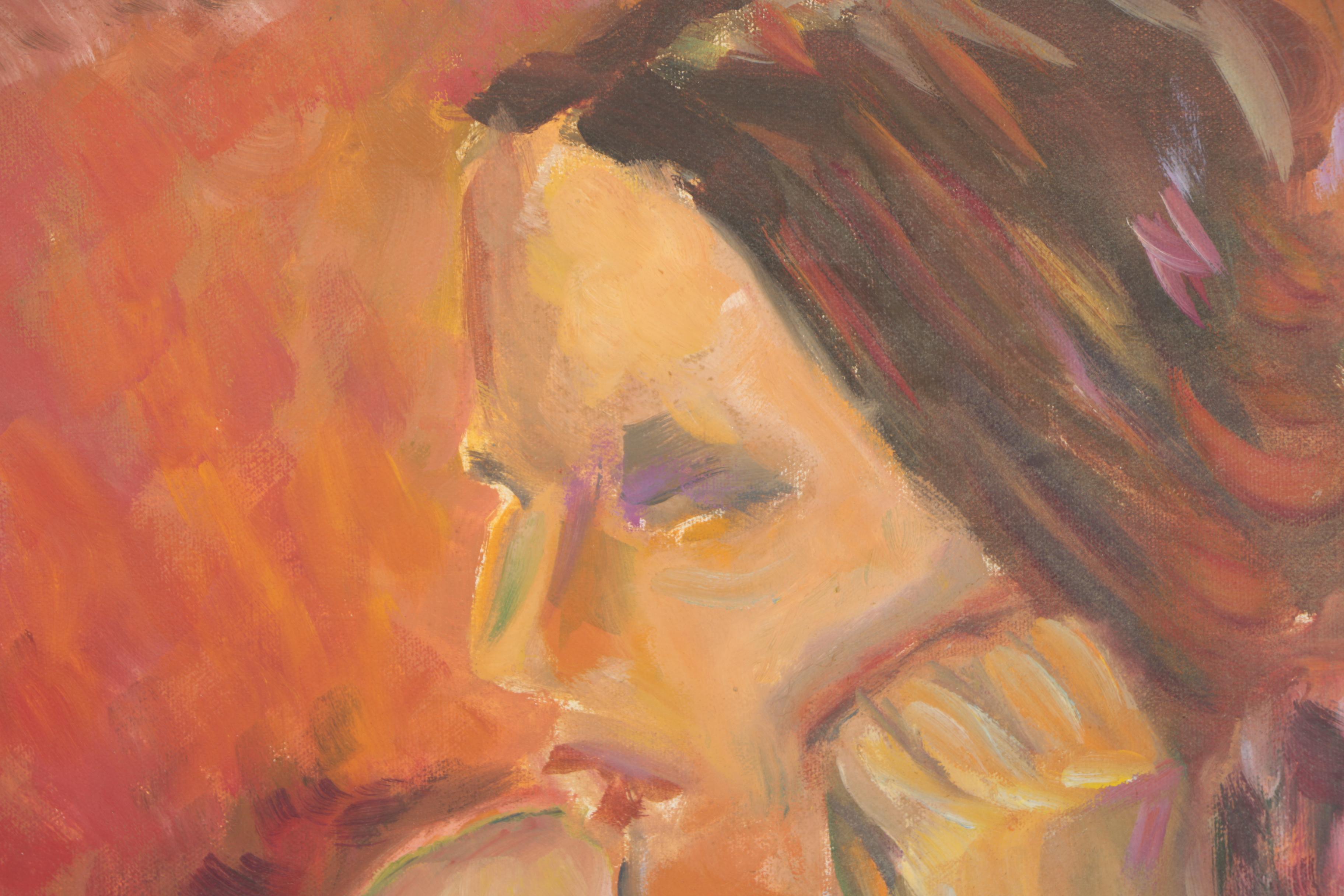 Jane Lanier Oil Painting of a Nude Figure