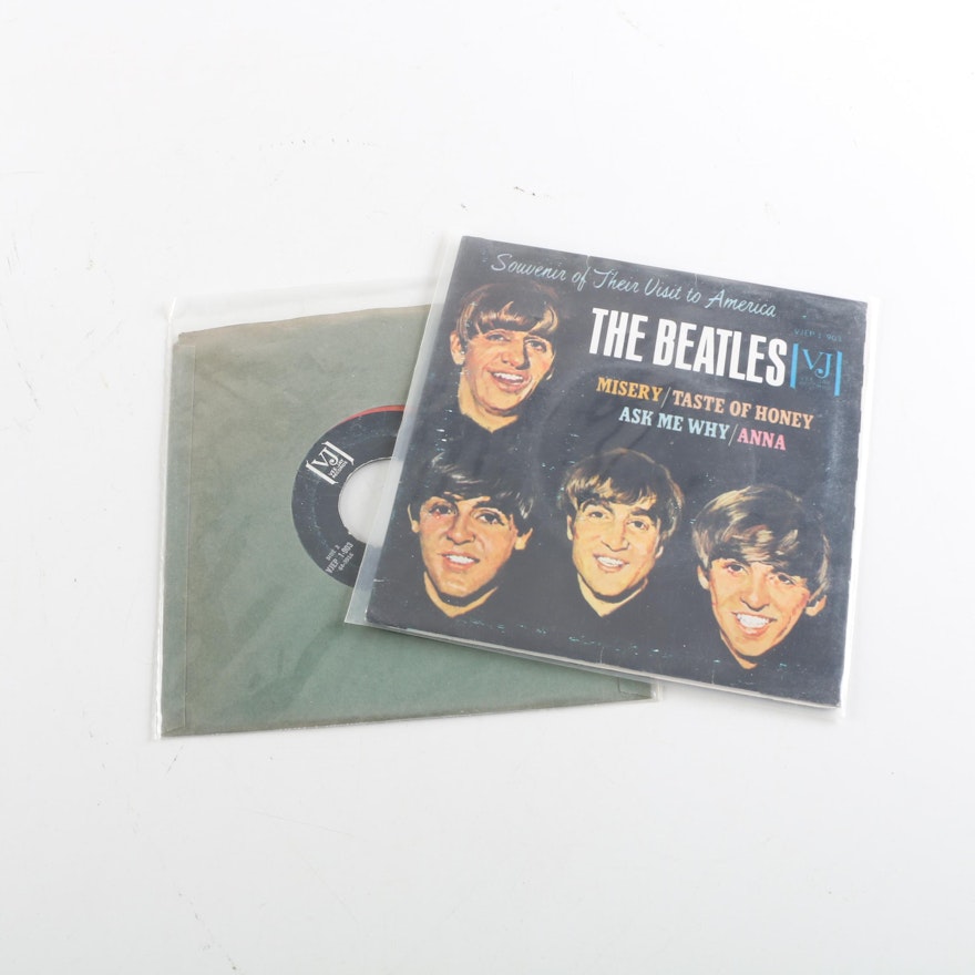 The Beatles "Souvenir of Their Visit to America" 7" Records