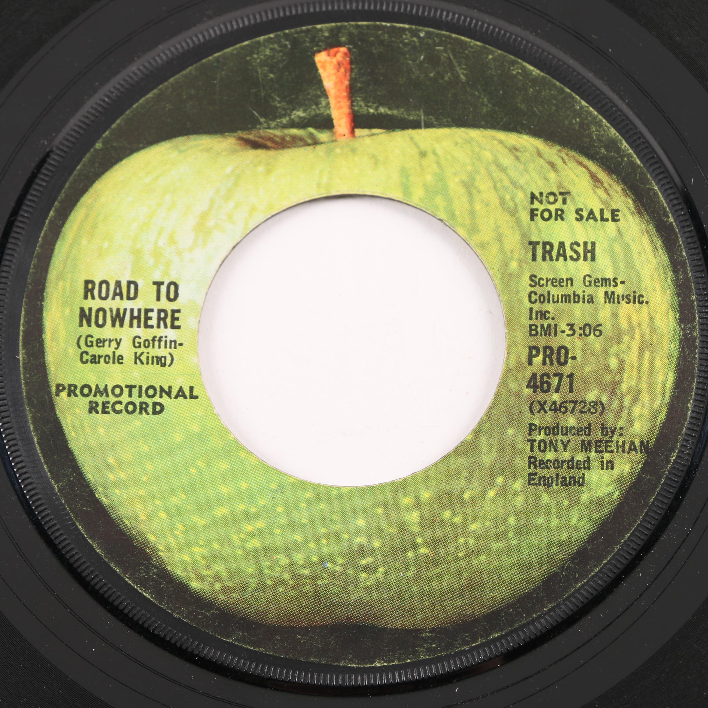 Trash "Road To Nowhere" U.S. Mono Promo 45 rpm Record