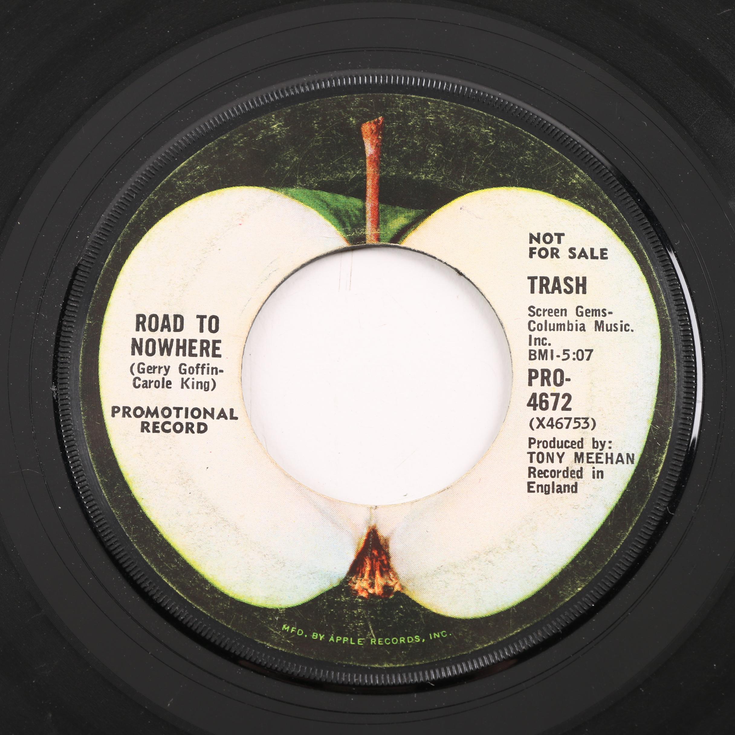 Trash "Road To Nowhere" U.S. Mono Promo 45 rpm Record