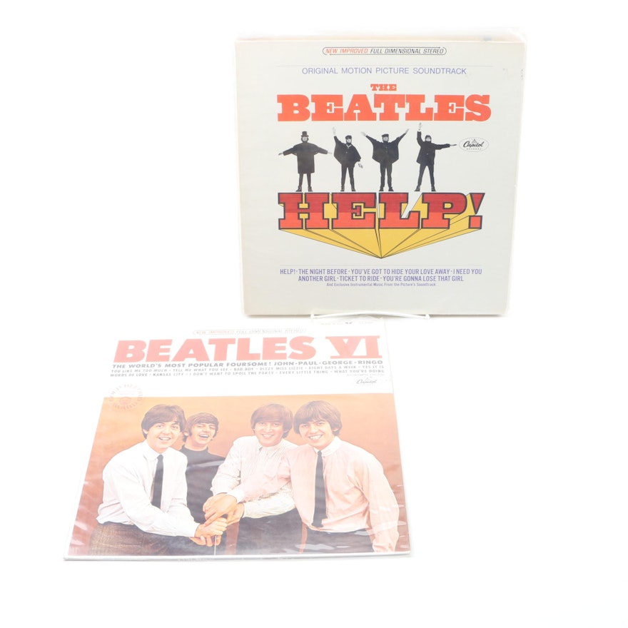 The Beatles 1976 Orange Capitol Label Winchester Records Including "Help!"