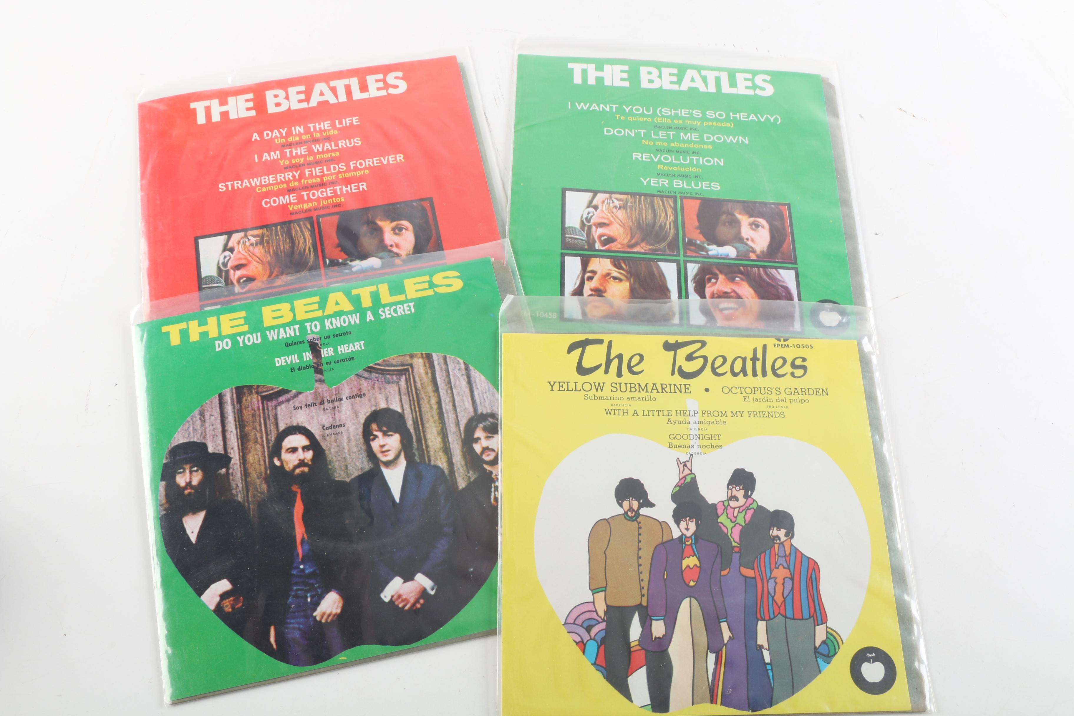 The Beatles "Collection Of 12 EP's Vol 3" Mexican 7" Record Box Set