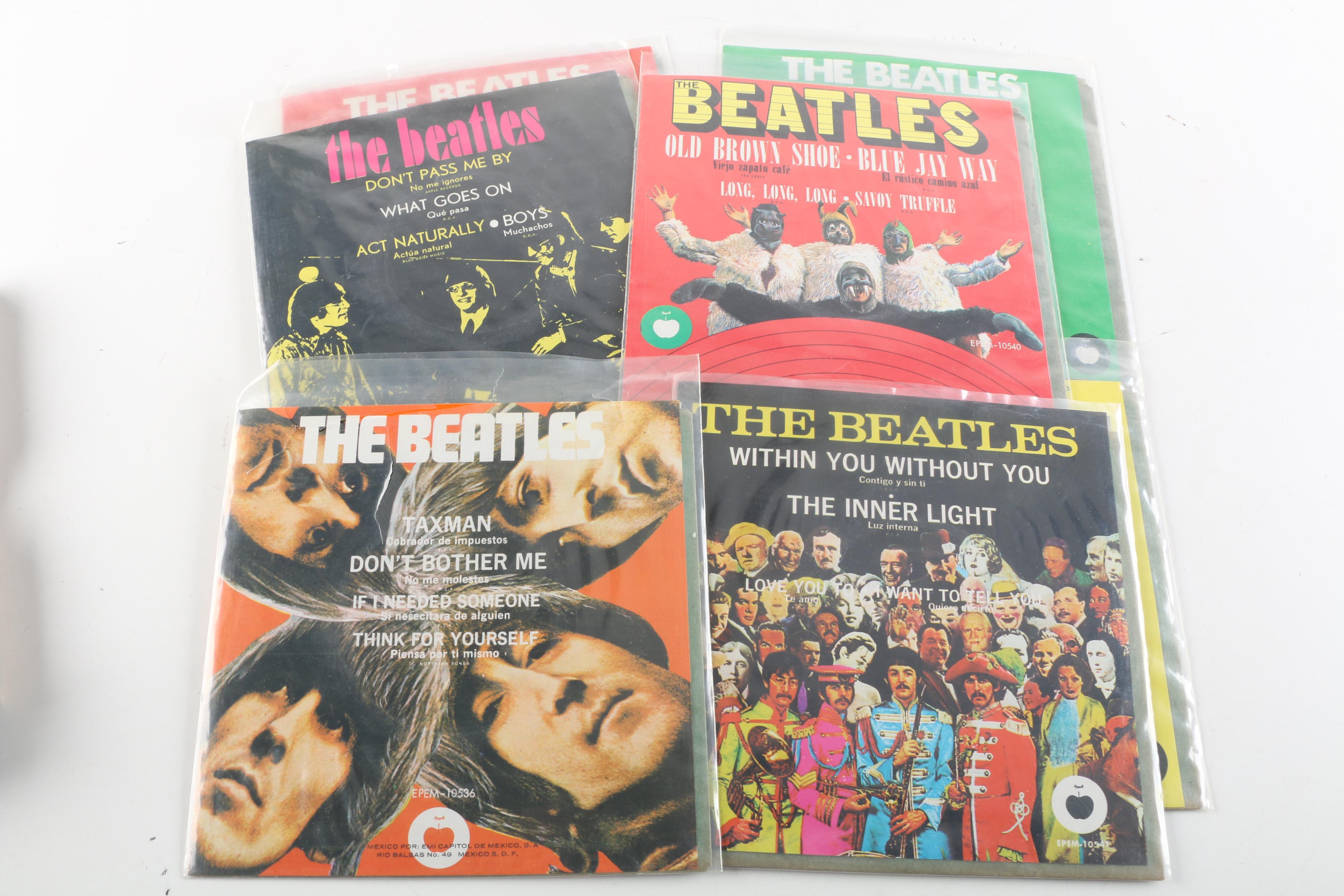 The Beatles "Collection Of 12 EP's Vol 3" Mexican 7" Record Box Set
