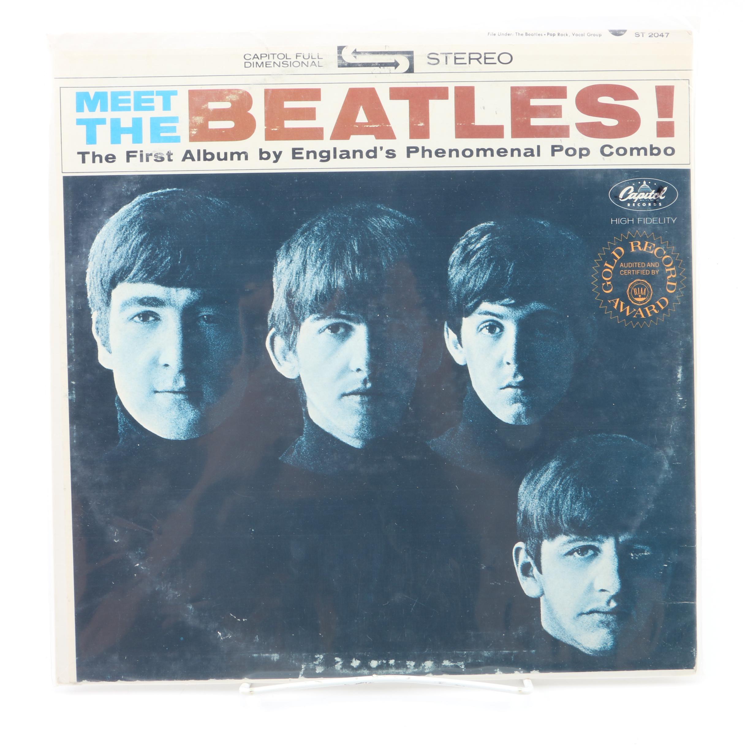 The Beatles 1976 Orange Capitol Label Los Angeles Record Pressings