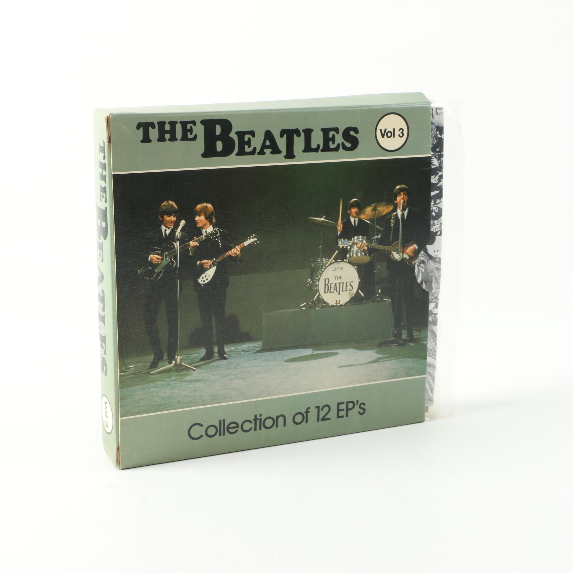The Beatles "Collection Of 12 EP's Vol 3" Mexican 7" Record Box Set