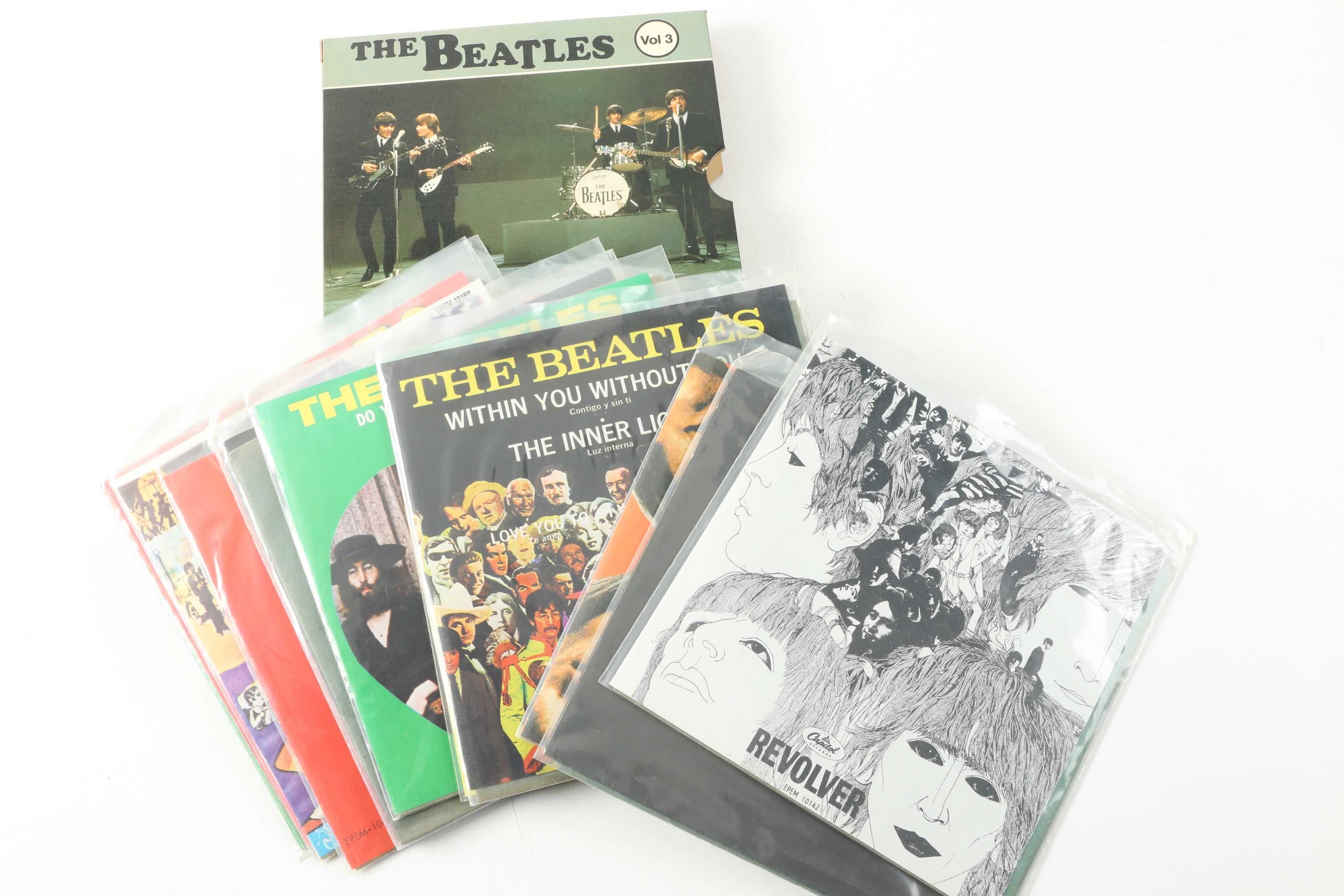 The Beatles "Collection Of 12 EP's Vol 3" Mexican 7" Record Box Set