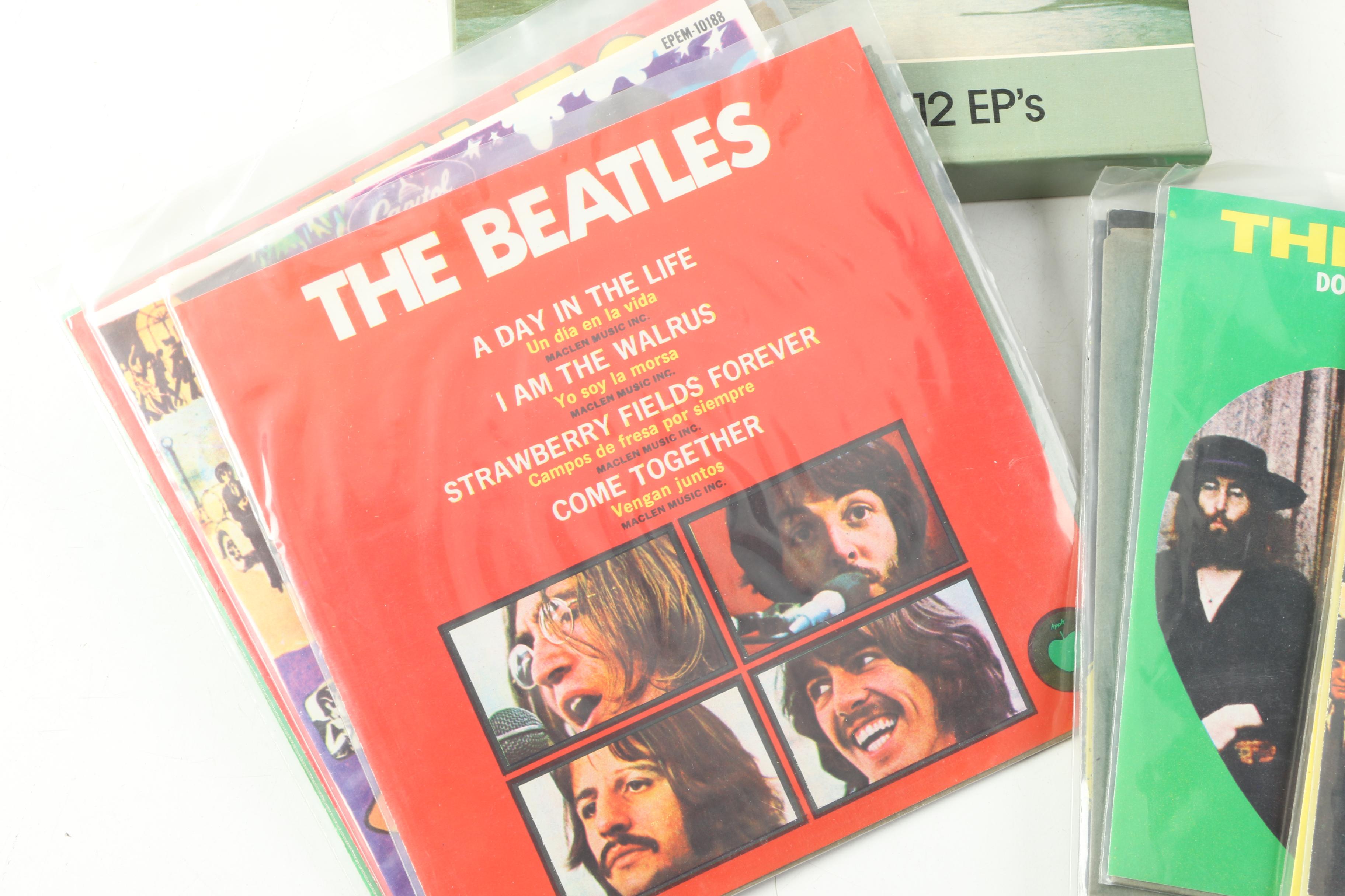 The Beatles "Collection Of 12 EP's Vol 3" Mexican 7" Record Box Set