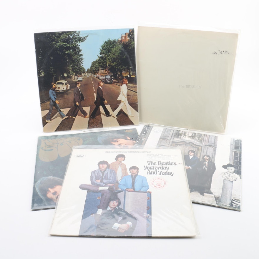 The Beatles 1978 Capitol Purple Label Record Pressings Including "White Album"