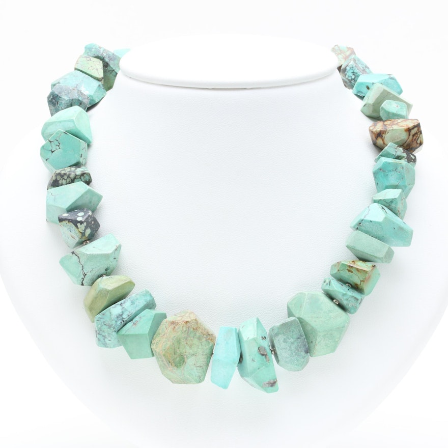 Sterling Silver Turquoise Necklace