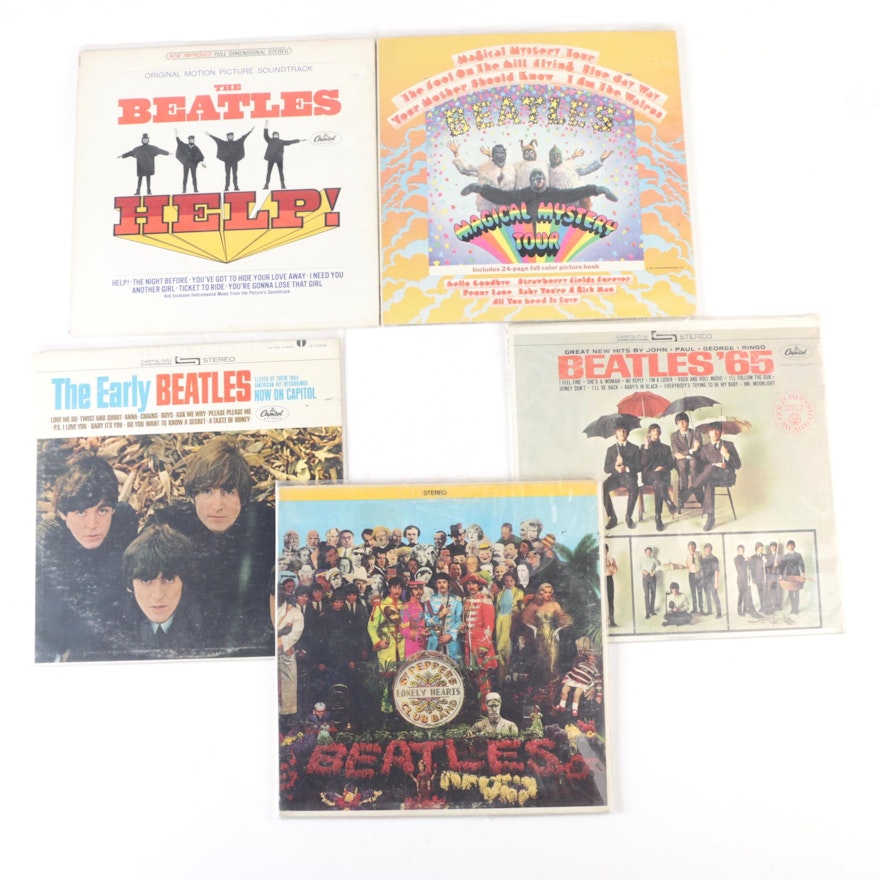 The Beatles 1970s Apple Records Including "Beatles '65", "Magical Mystery Tour"
