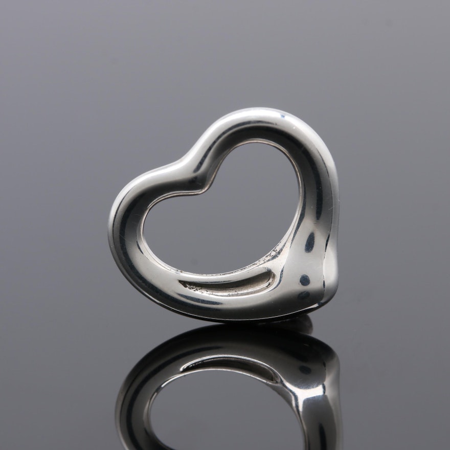Elsa Peretti for Tiffany & Co. Sterling Silver Open Heart Pendant