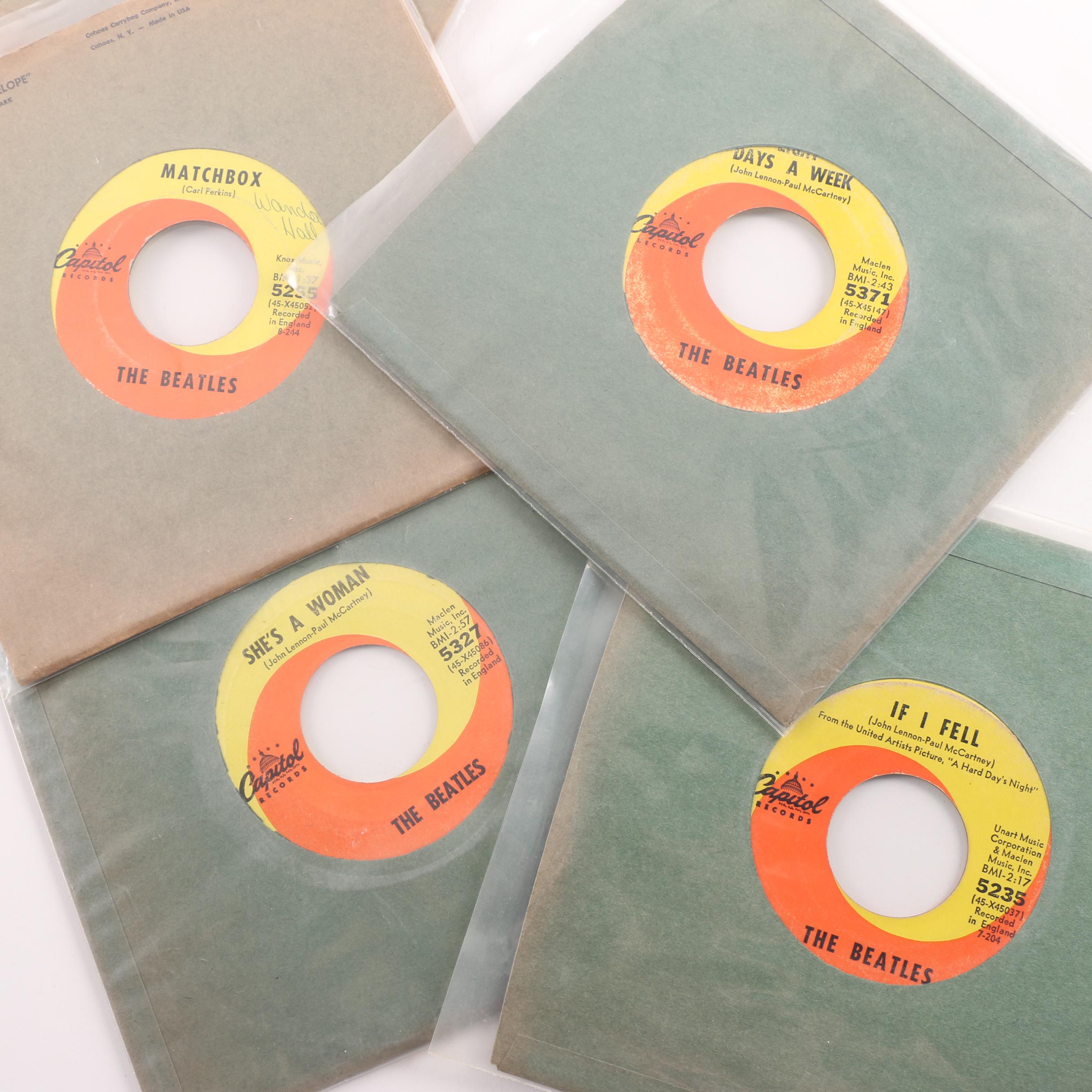 The Beatles Original US 7" Record Pressing Collection