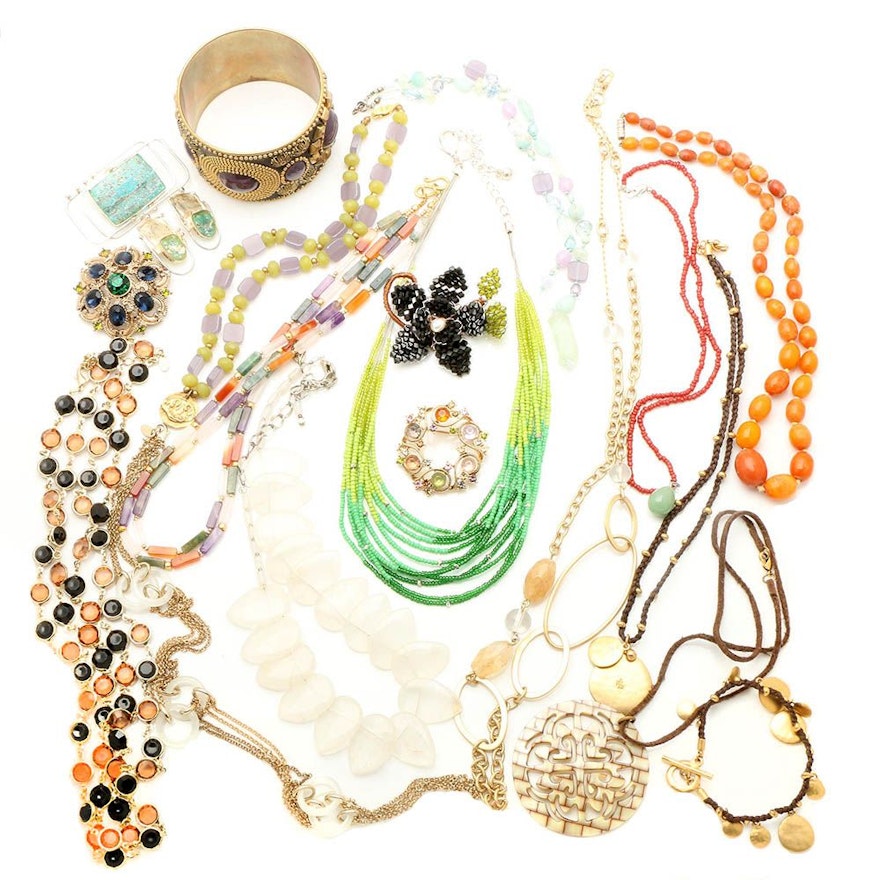 Colorful Beaded Jewelry Assortment