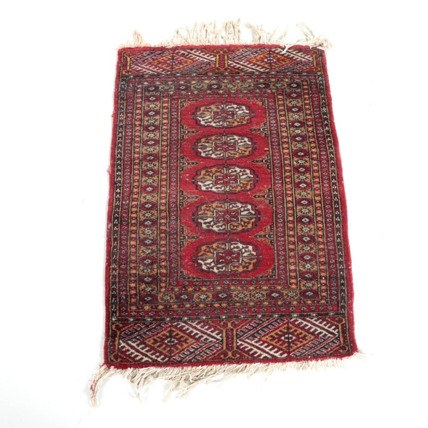 Hand-Knotted Bokhara Wool  Accent Rug