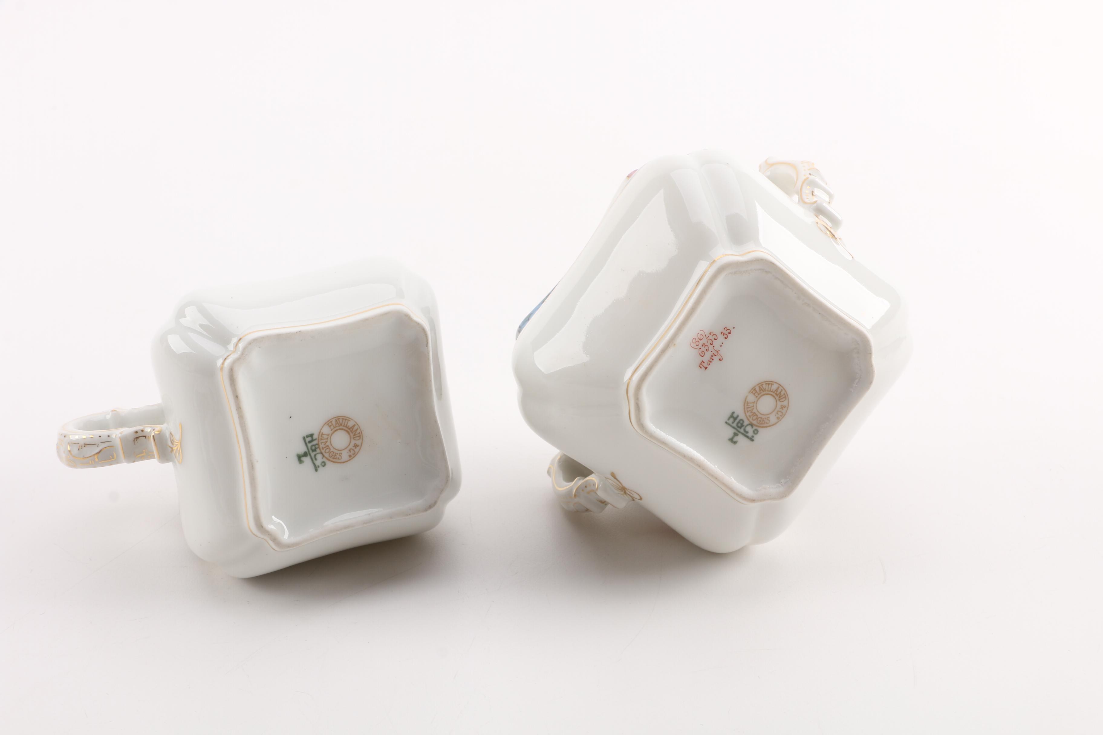 Antique  Haviland Limoges Porcelain Tea Service