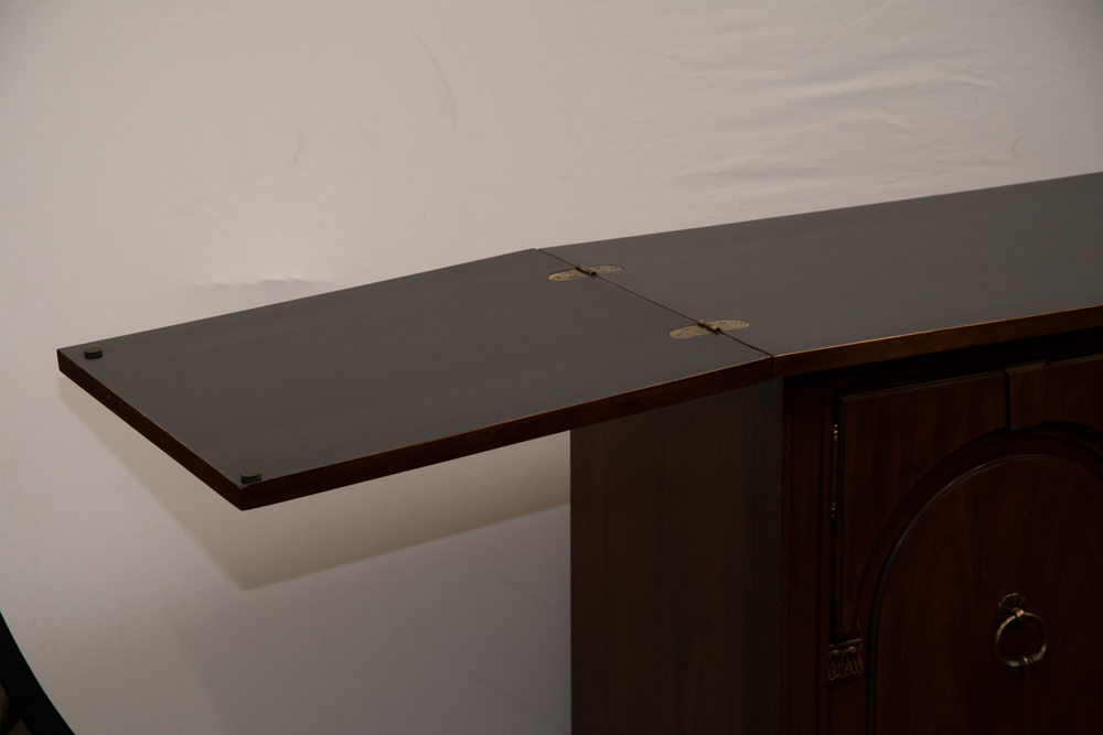 Vintage Liquor Cabinet with Extension Leaves