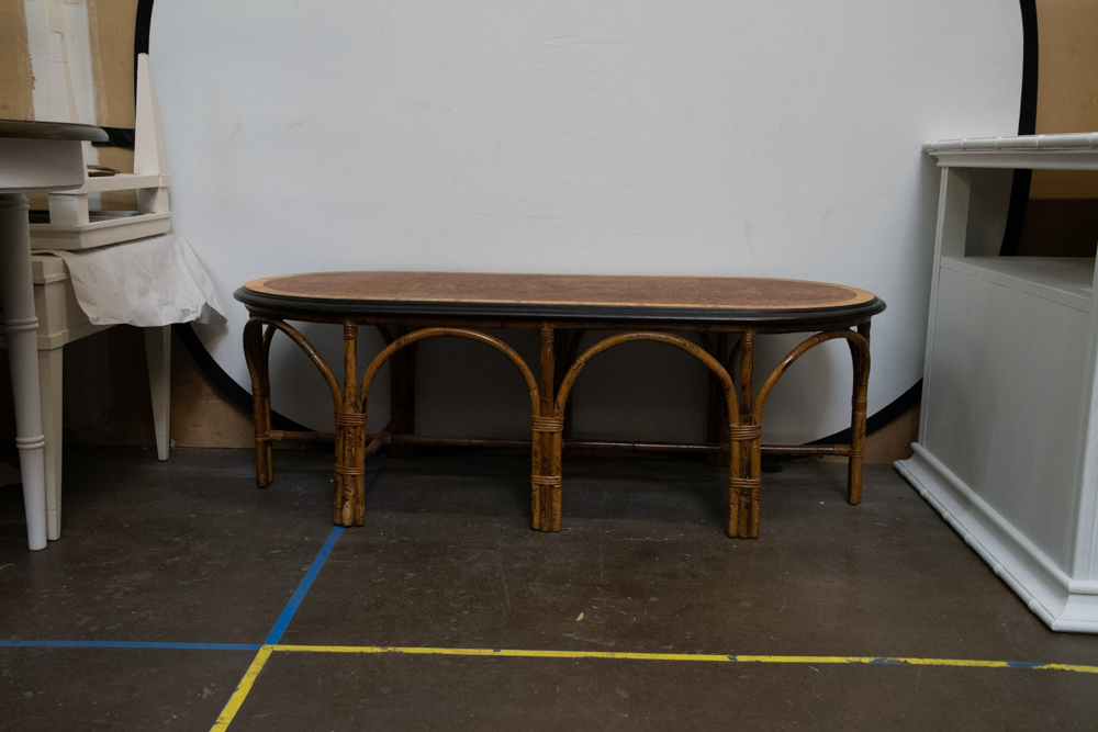 Vintage Bamboo Coffee Table