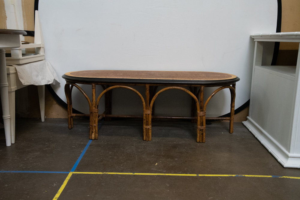 Vintage Bamboo Coffee Table