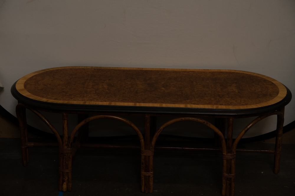 Vintage Bamboo Coffee Table