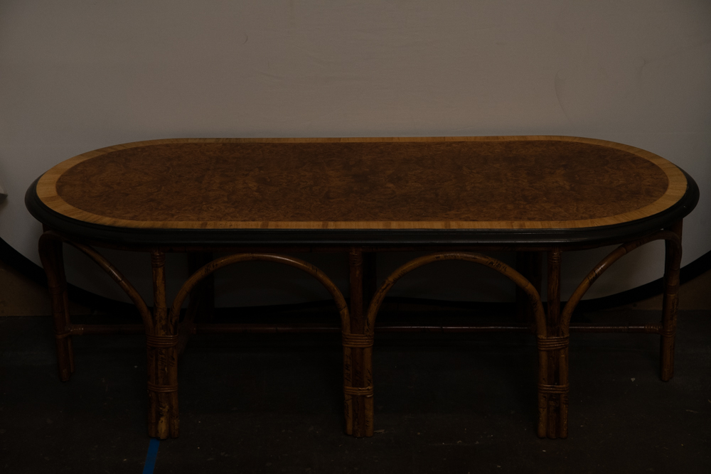 Vintage Bamboo Coffee Table