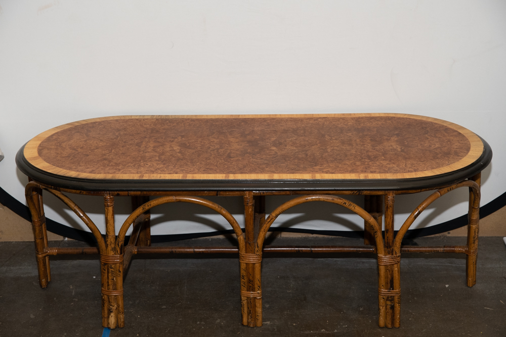Vintage Bamboo Coffee Table