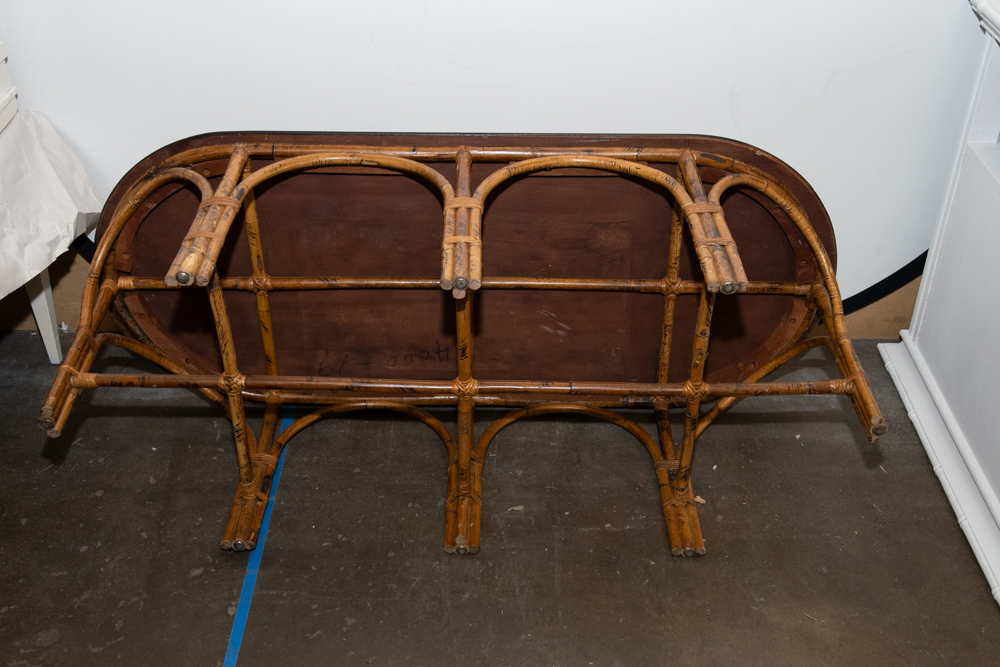 Vintage Bamboo Coffee Table