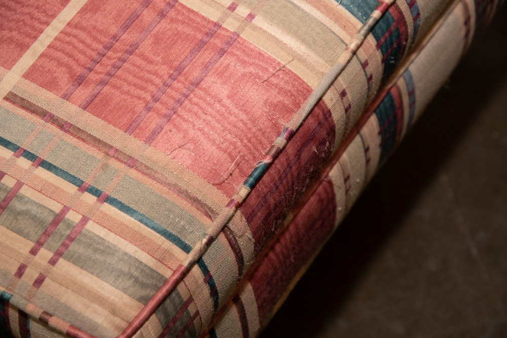 Upholstered Armchair with Matching Bench