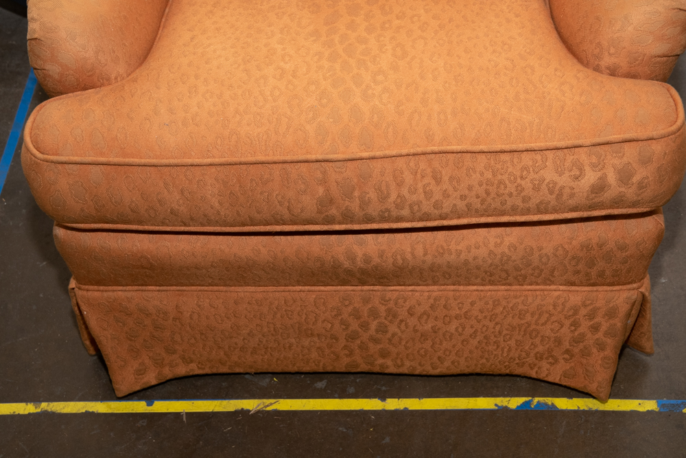 Century Furniture Orange Upholstered Accent Armchair