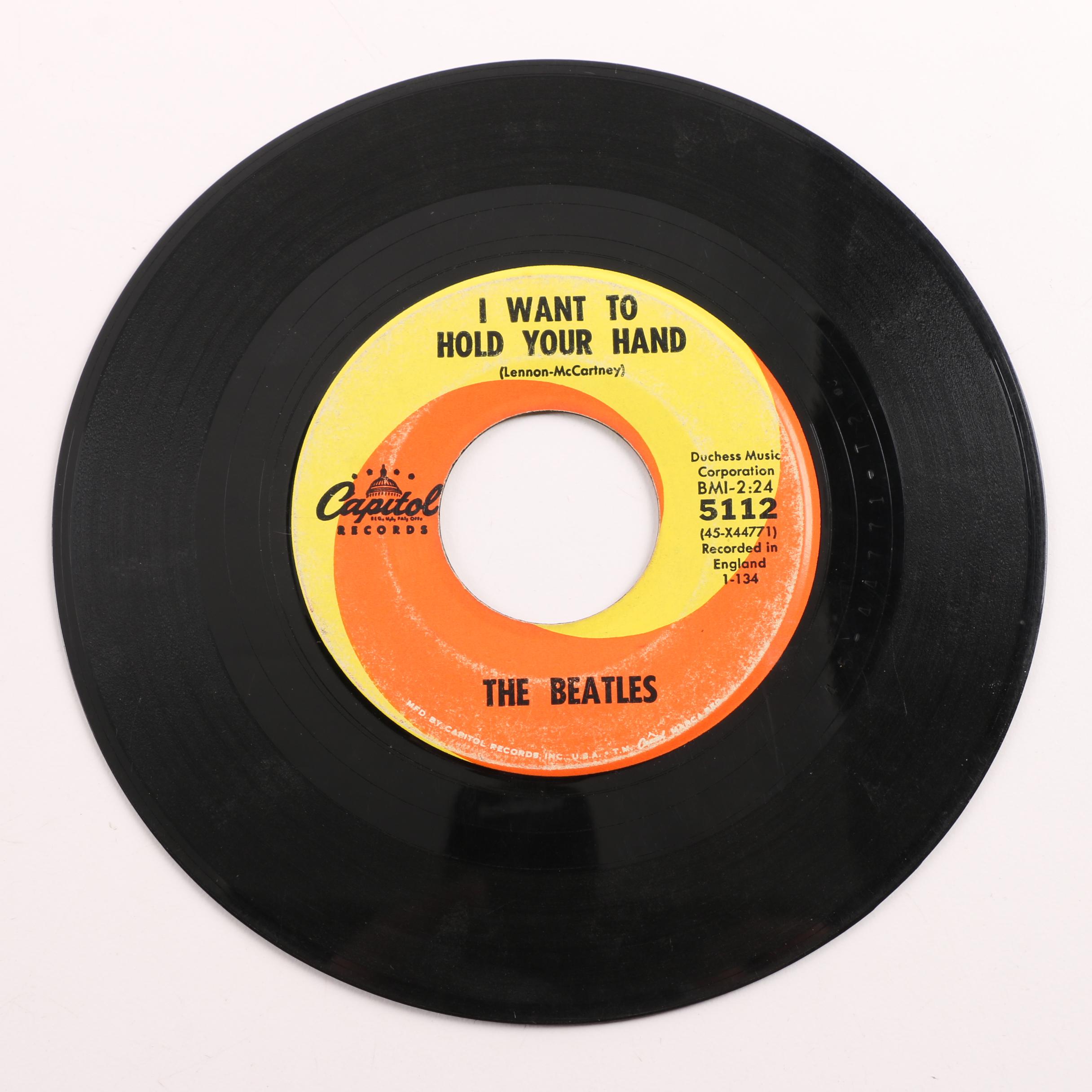 The Beatles US 7" Record Pressing Collection with Picture Sleeves