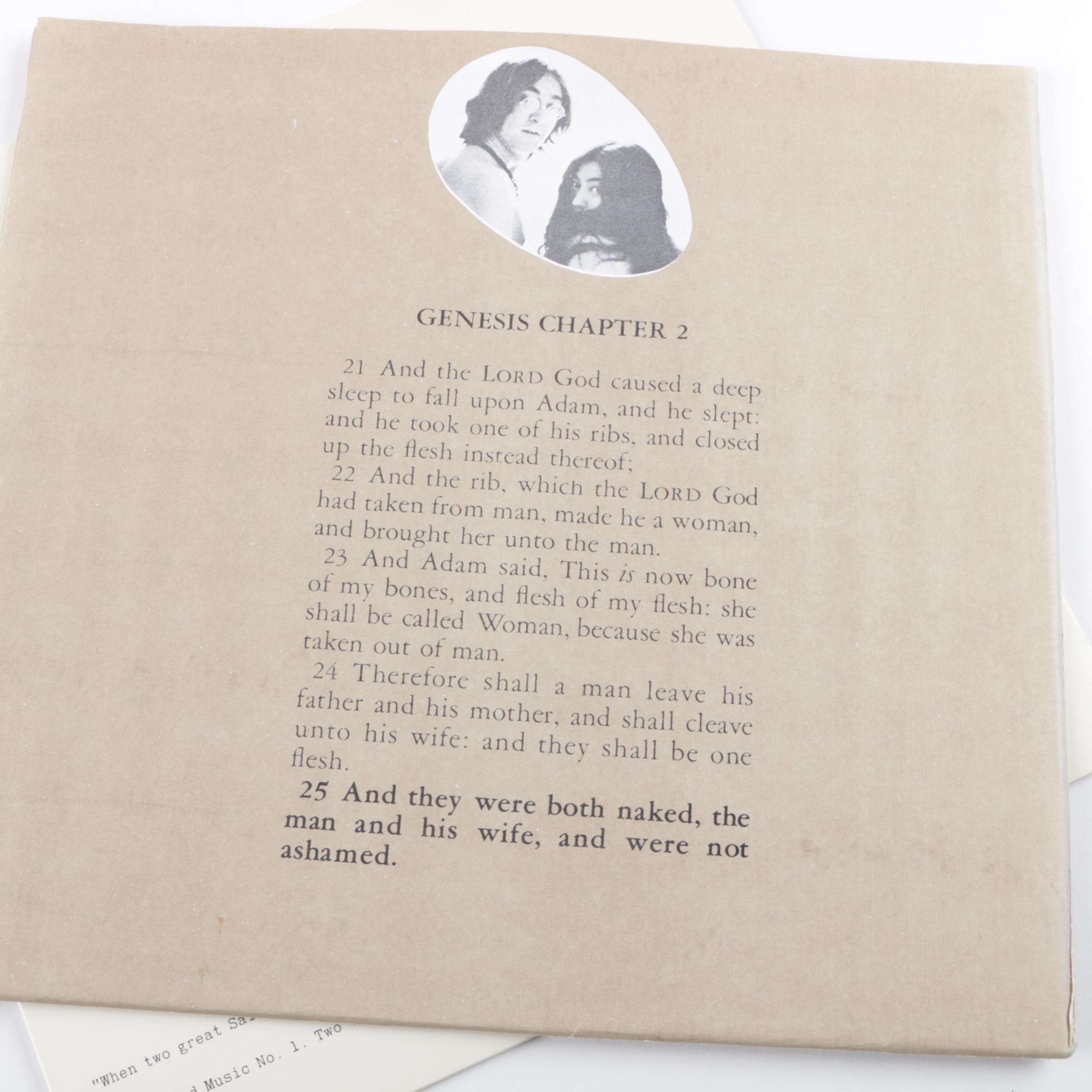 John Lennon and Yoko Ono "Two Virgins" and "Life With The Lions" Records