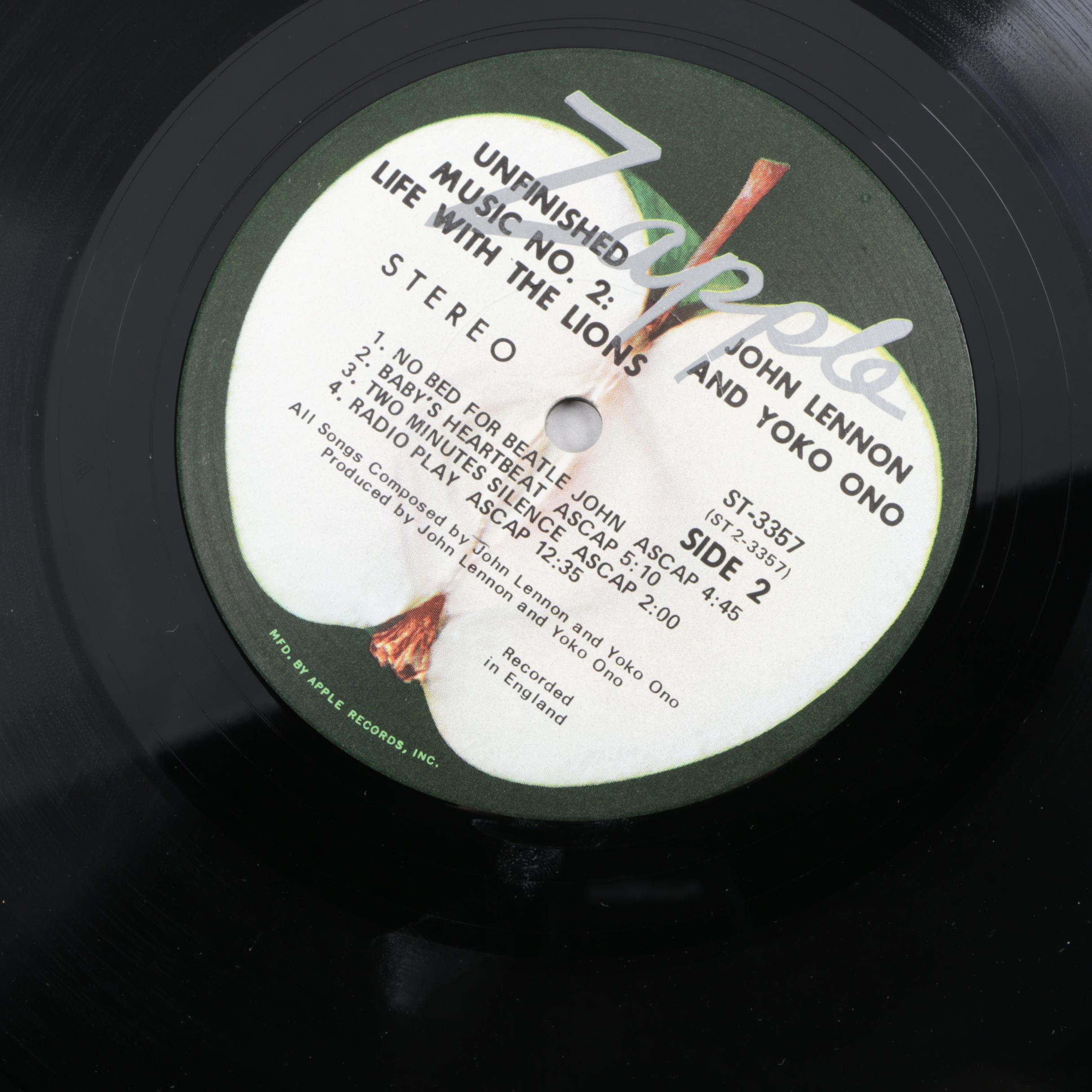 John Lennon and Yoko Ono "Two Virgins" and "Life With The Lions" Records