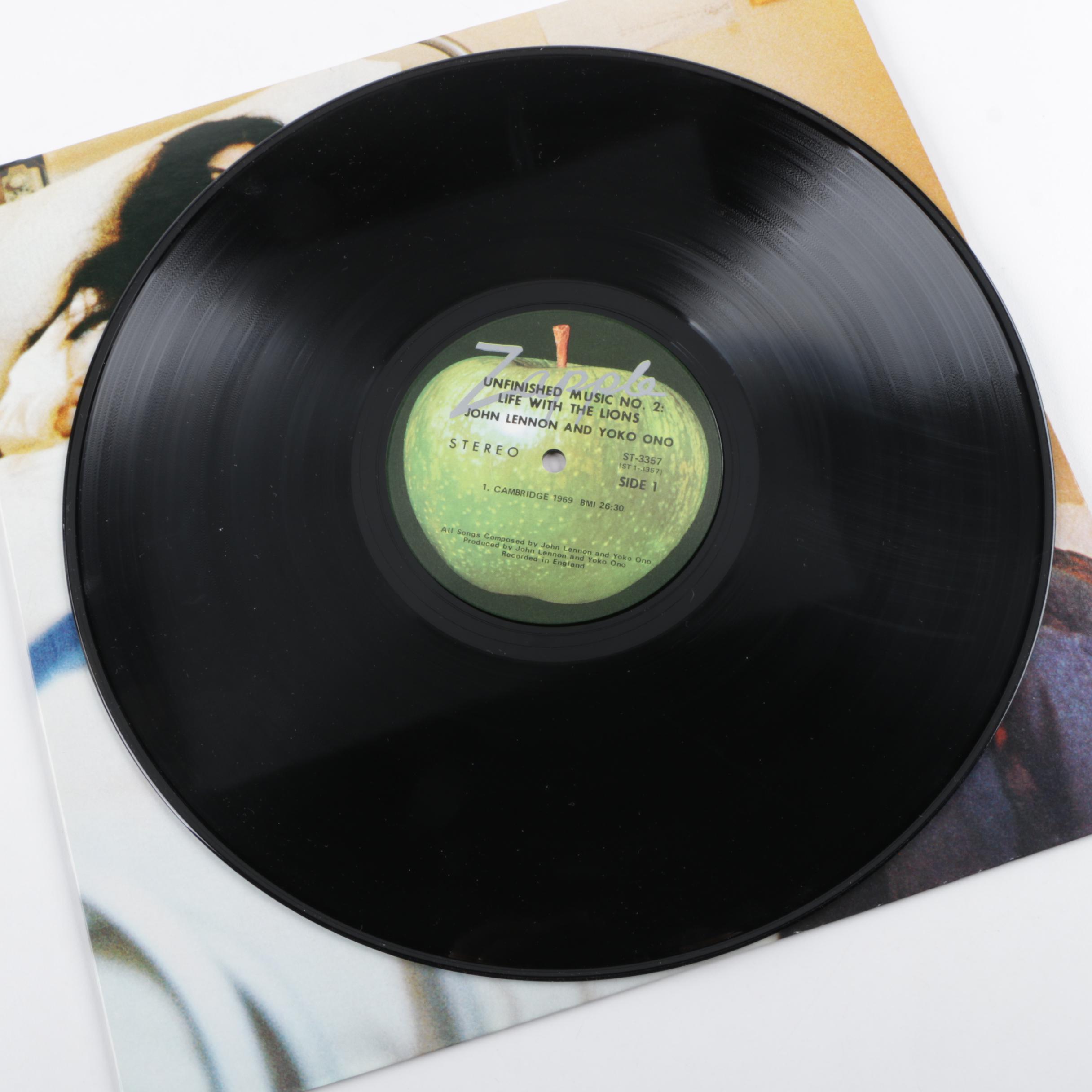 John Lennon and Yoko Ono "Two Virgins" and "Life With The Lions" Records