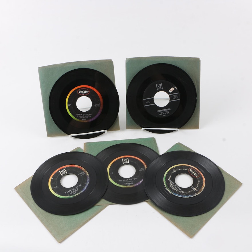 The Beatles "Please Please Me" Original 7" Record Pressing Collection
