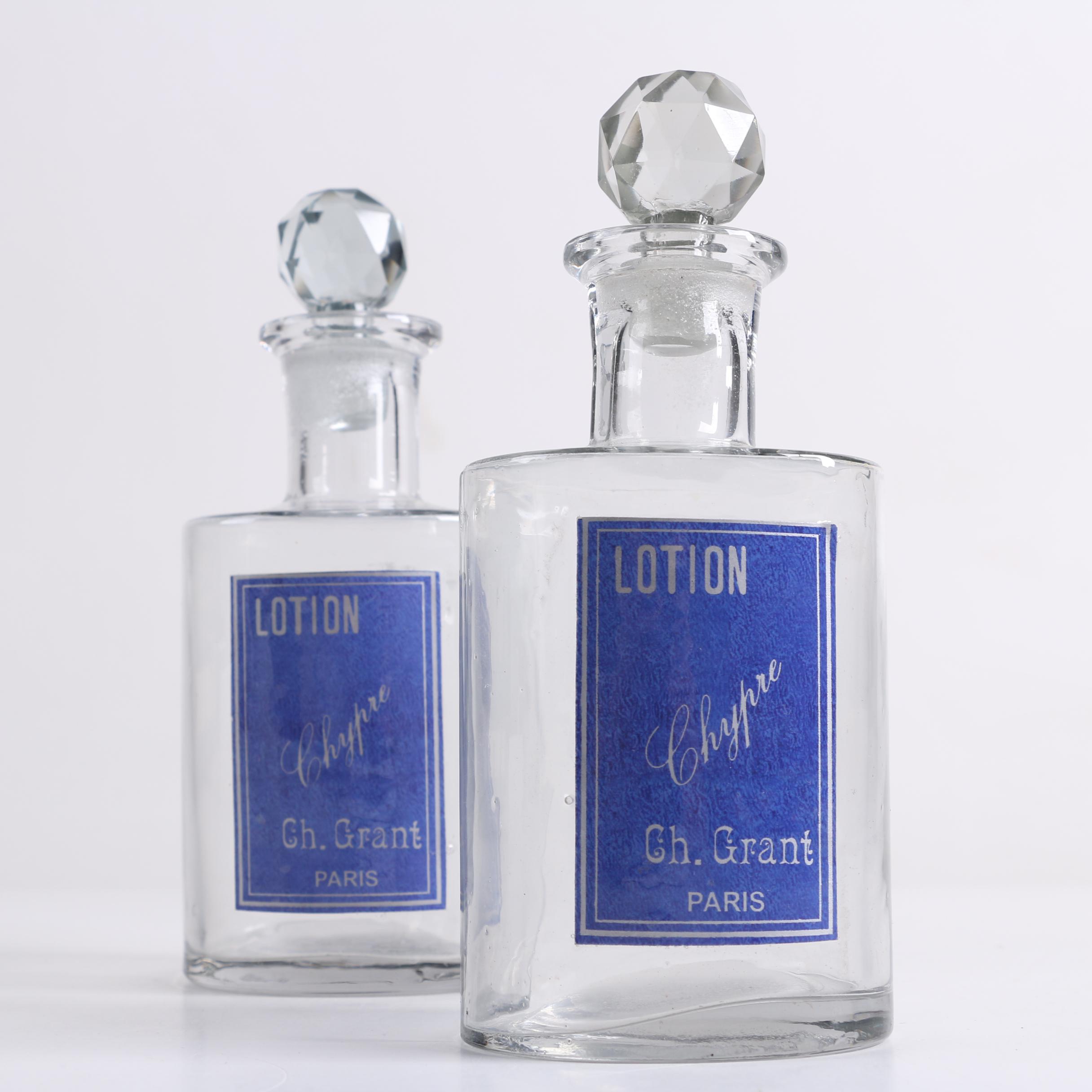 Vintage Style "Chypre" Paris French Lotion Bottles