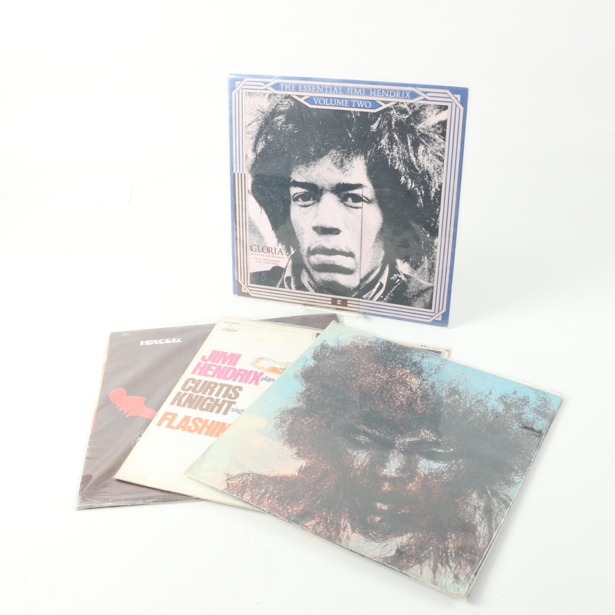 Jimi Hendrix LP Records Including "Band Of Gypsies" and "The Cry of Love"