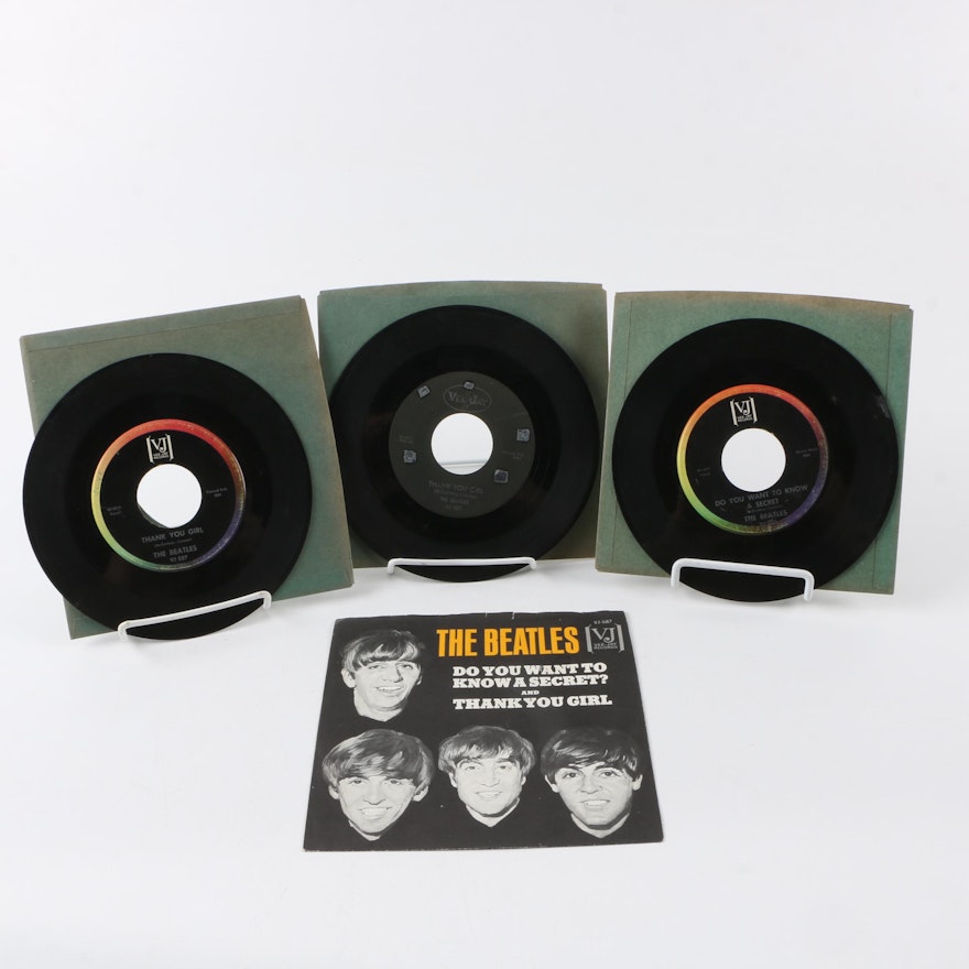 The Beatles "Do You Want To Know A Secret" Original 7" Record Pressings