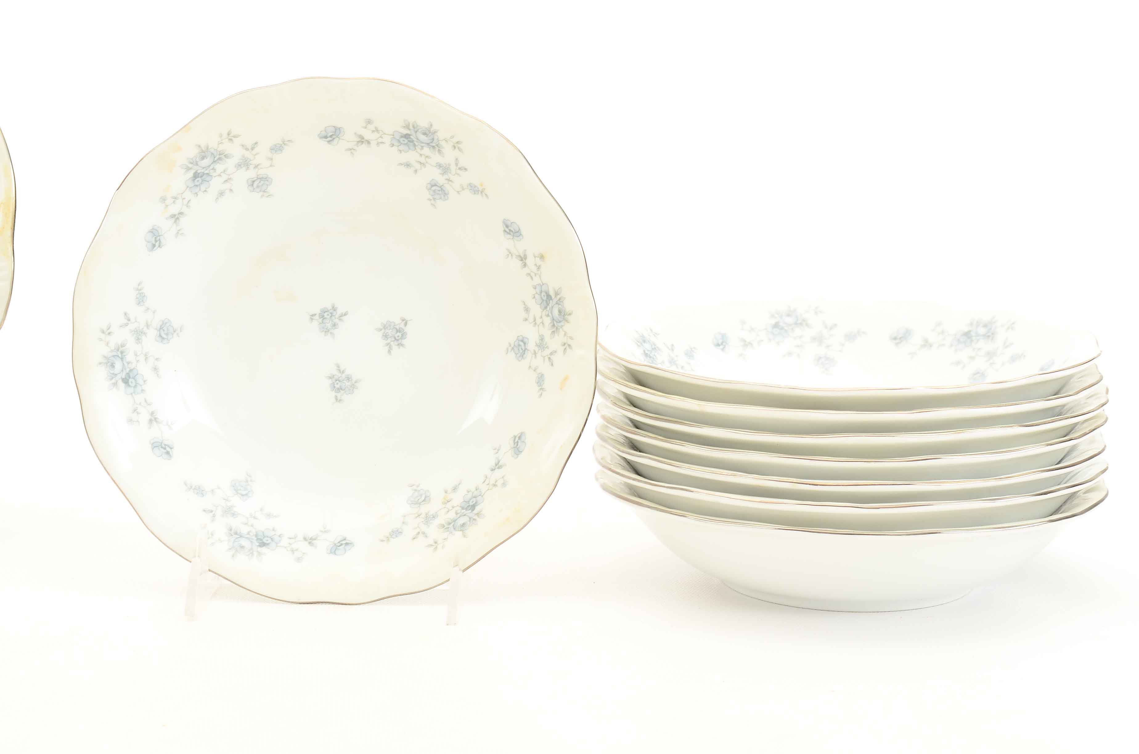 Vintage Johann Haviland "Blue Garland" Bavarian Porcelain China Set