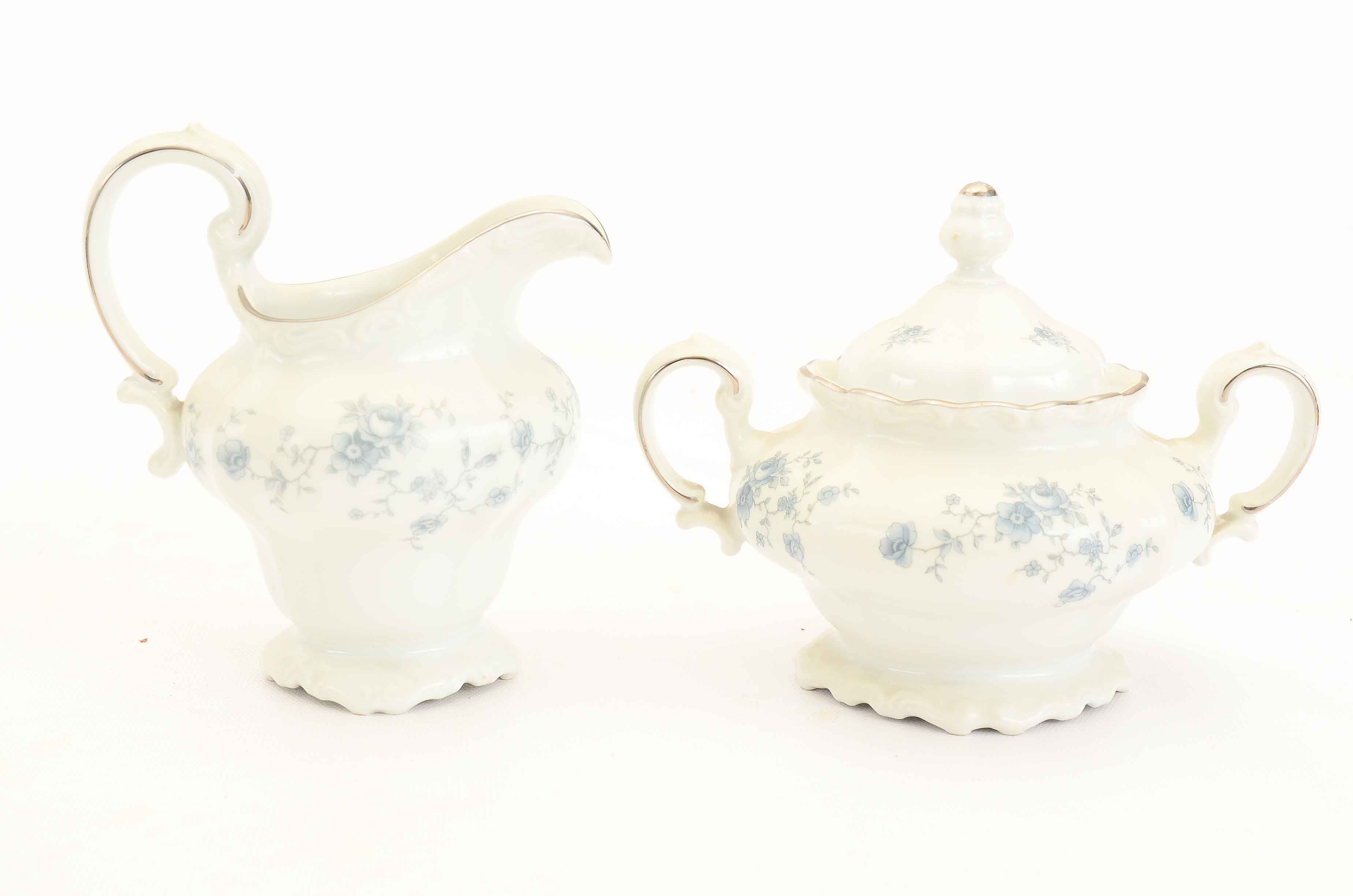 Vintage Johann Haviland "Blue Garland" Bavarian Porcelain China Set