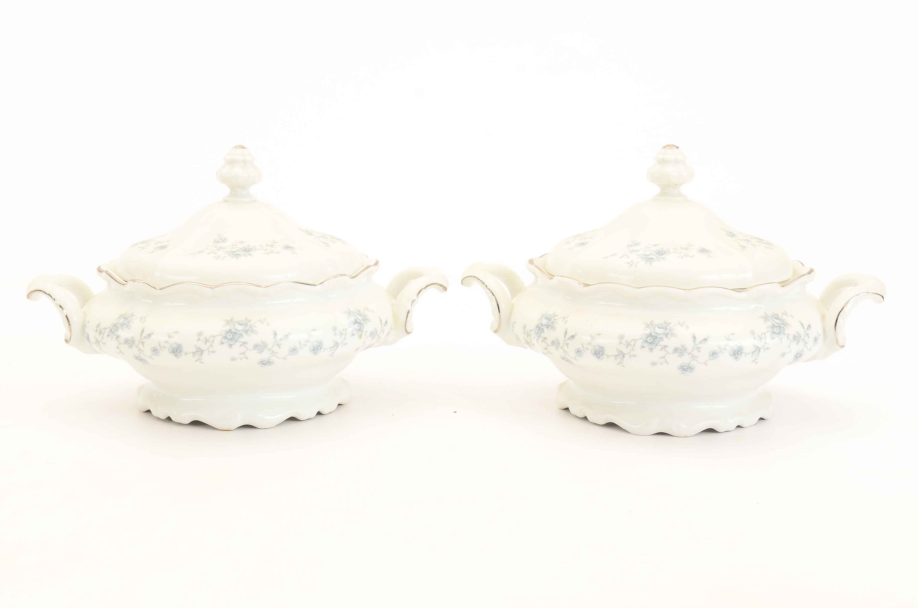 Vintage Johann Haviland "Blue Garland" Bavarian Porcelain China Set