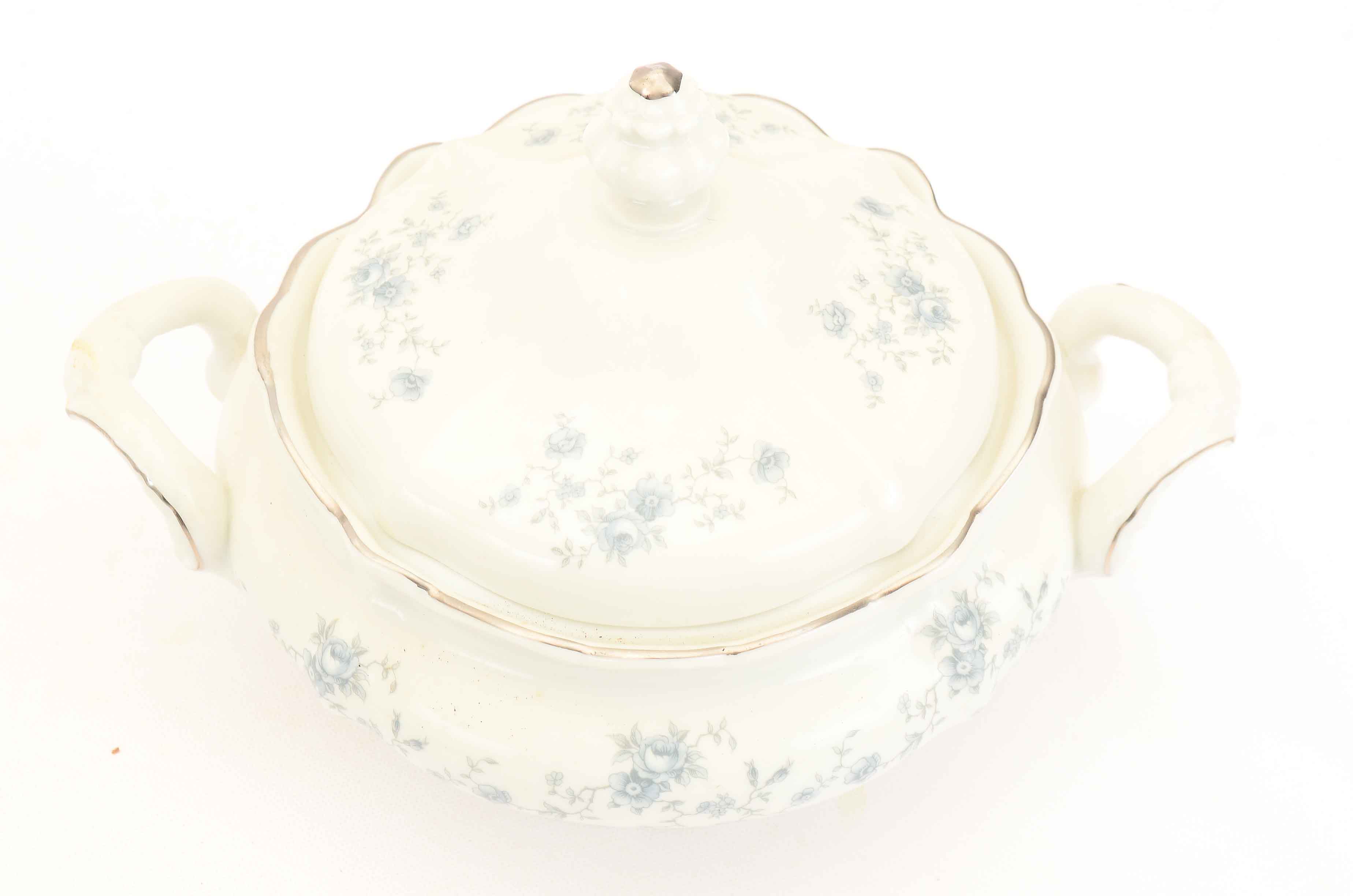 Vintage Johann Haviland "Blue Garland" Bavarian Porcelain China Set