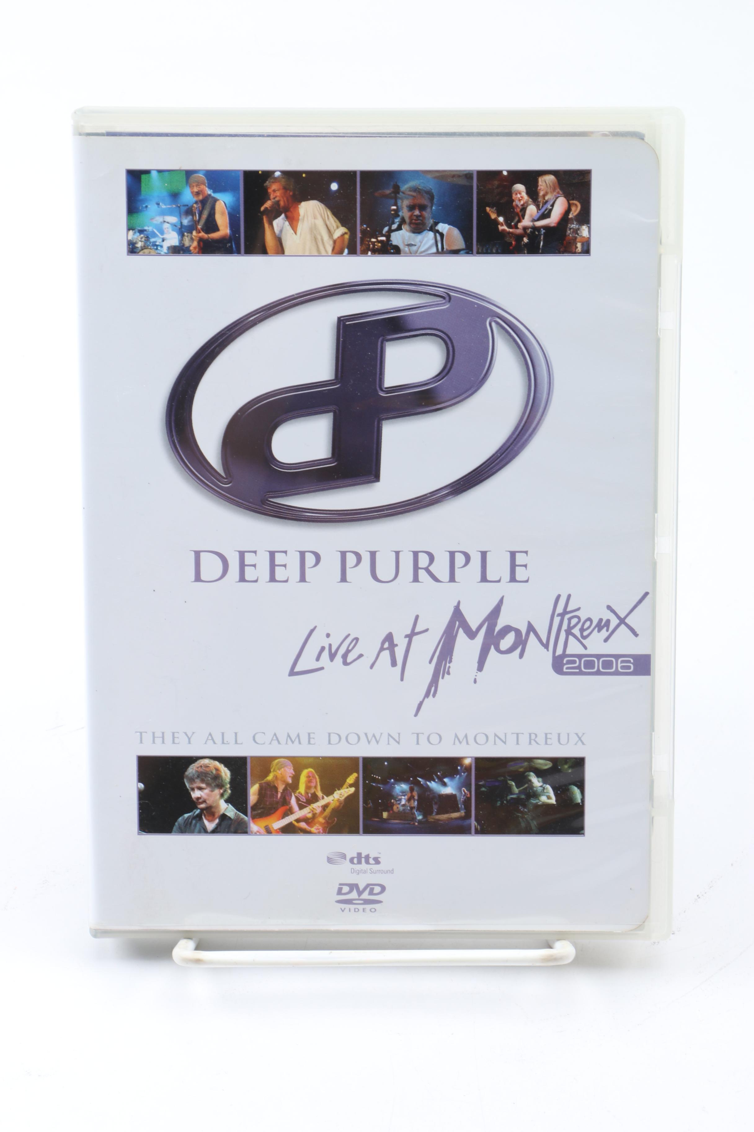 Deep Purple Records Including European Pressings and "Live at Montreaux" DVD