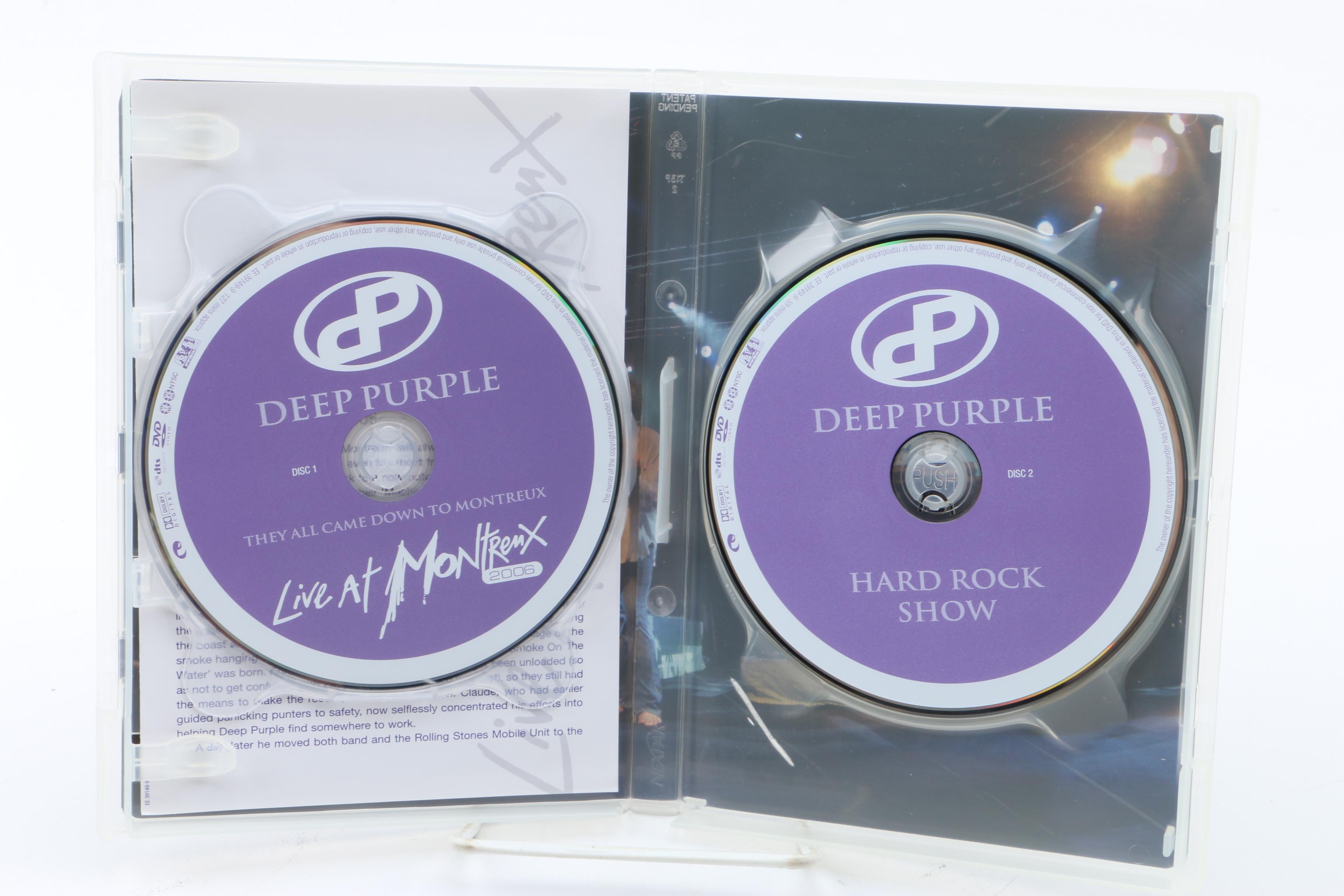 Deep Purple Records Including European Pressings and "Live at Montreaux" DVD
