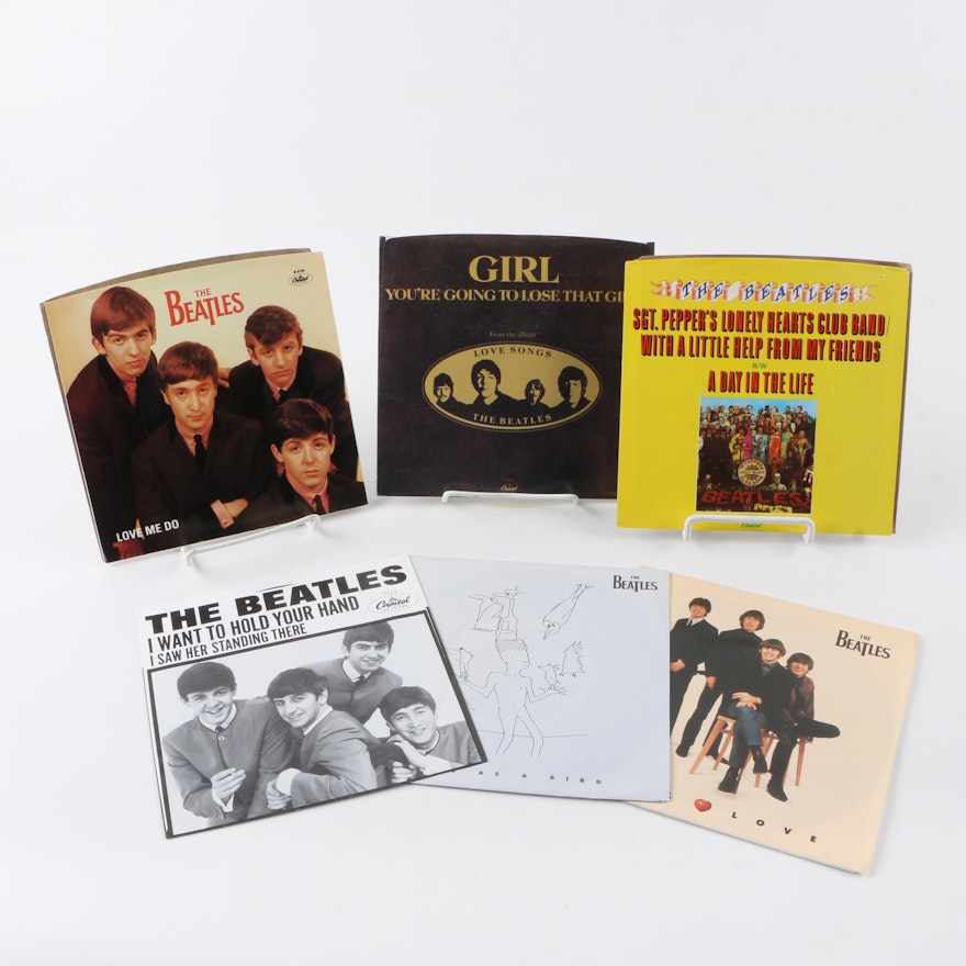 The Beatles US 7" Record Collection With Picture Sleeves