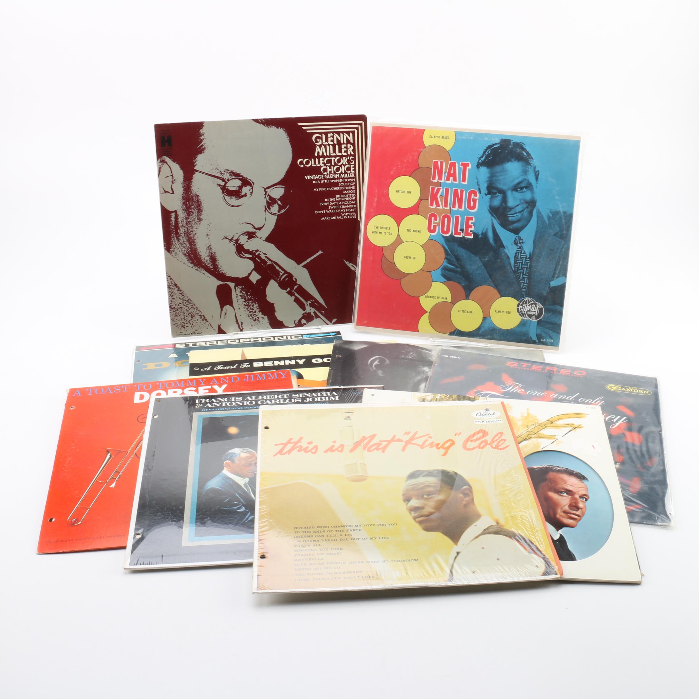 Big Band and Swing LP Records Including Glenn Miller and Frank Sinatra