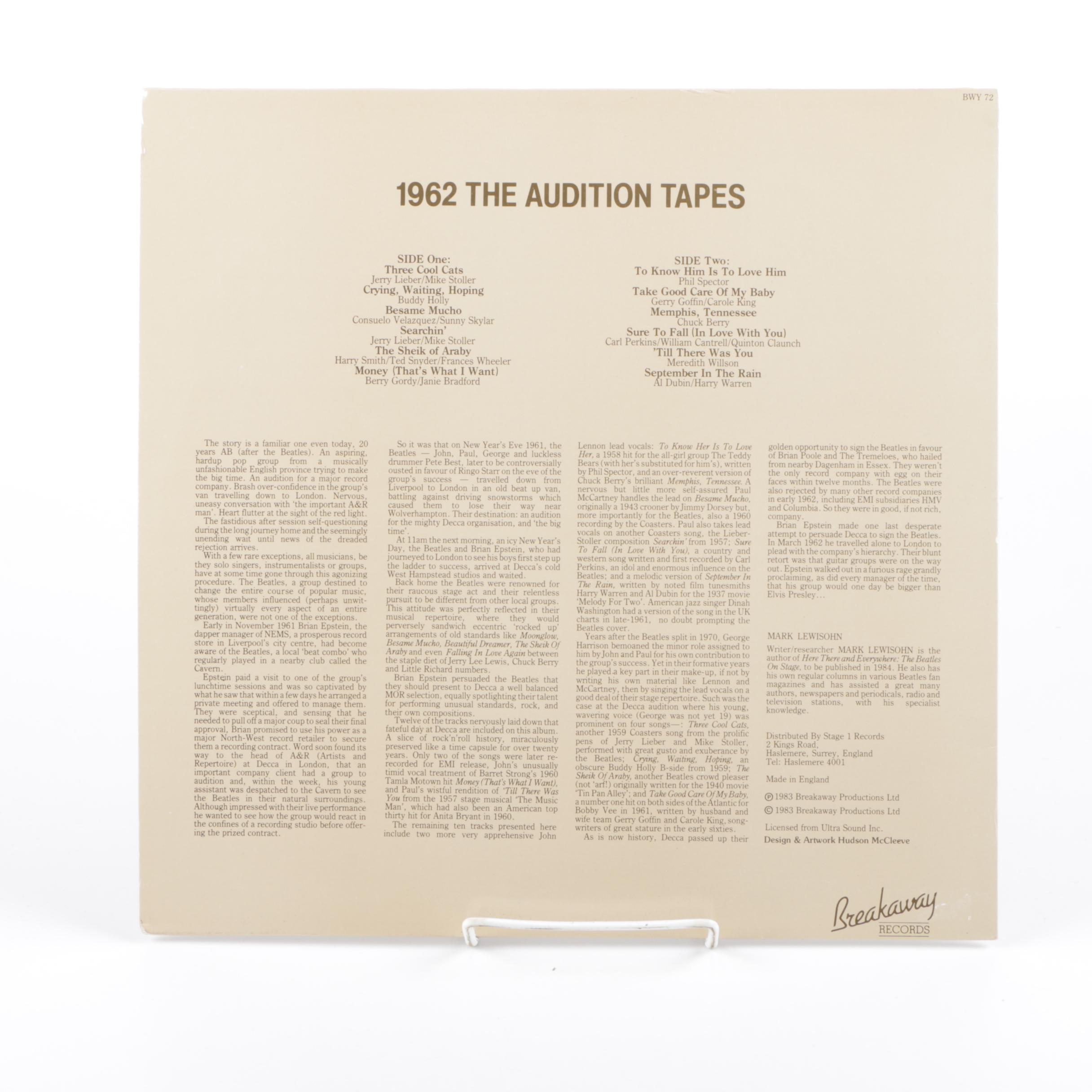The Beatles "1962 The Audition Tapes" UK Record Pressing