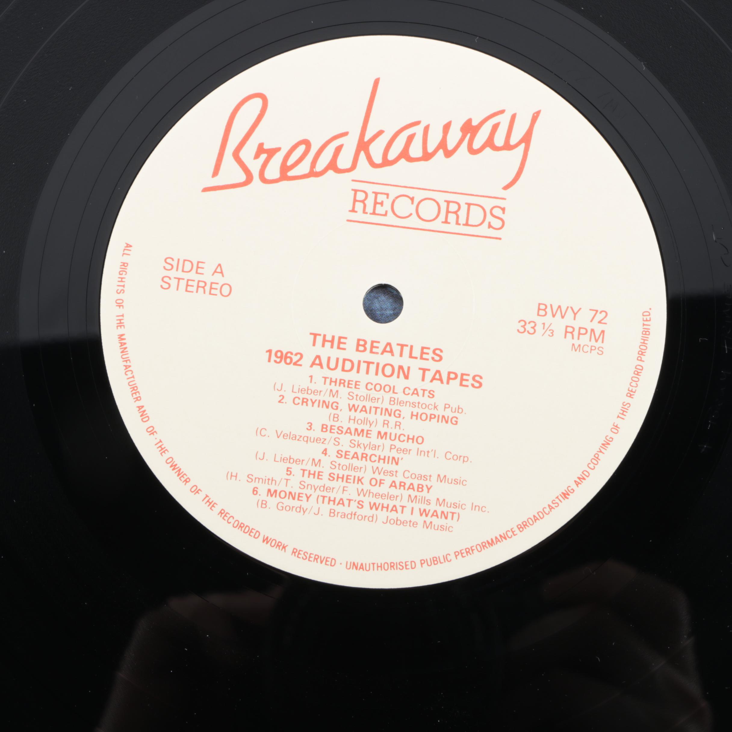 The Beatles "1962 The Audition Tapes" UK Record Pressing