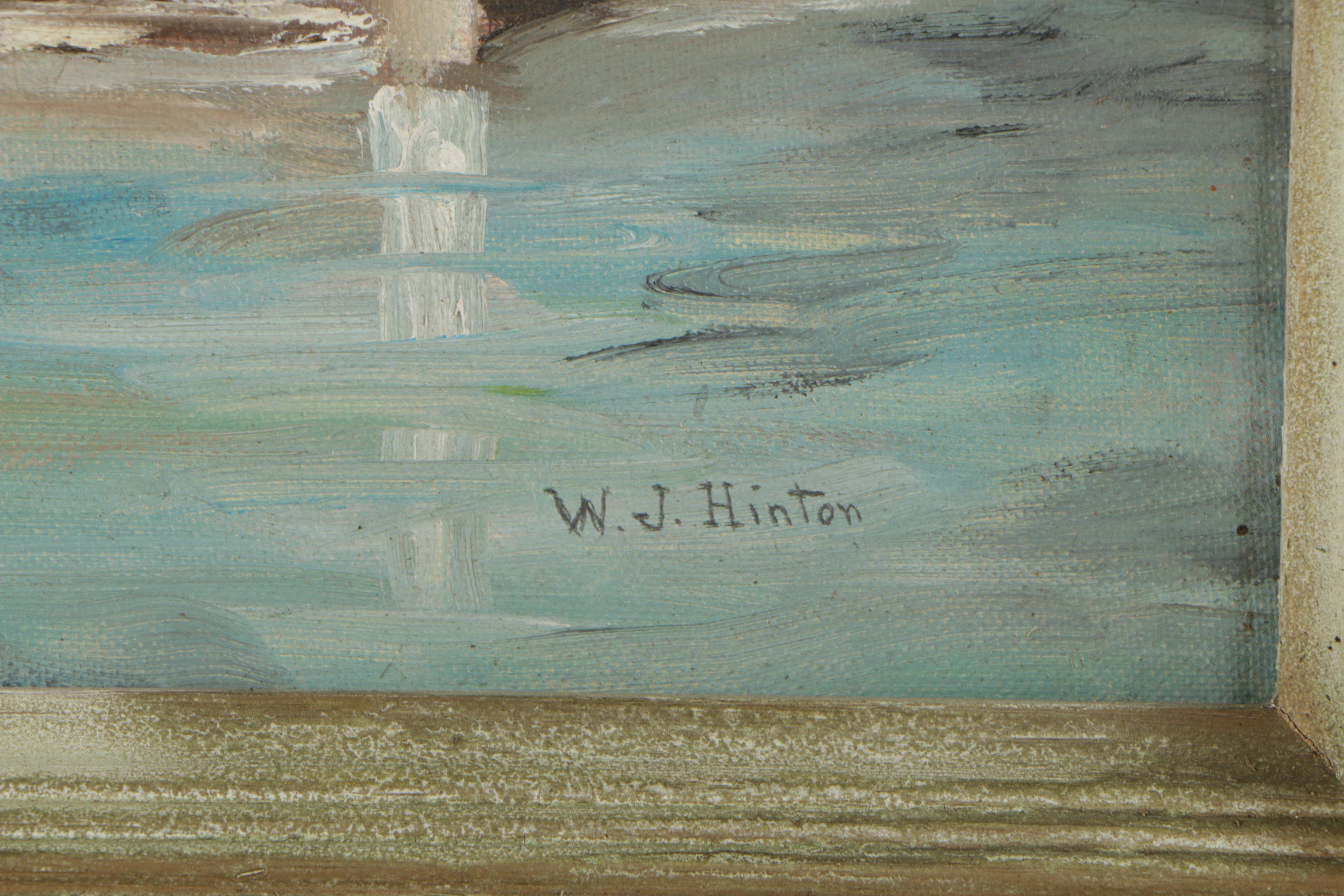 W.J. Hinton Oil Painting
