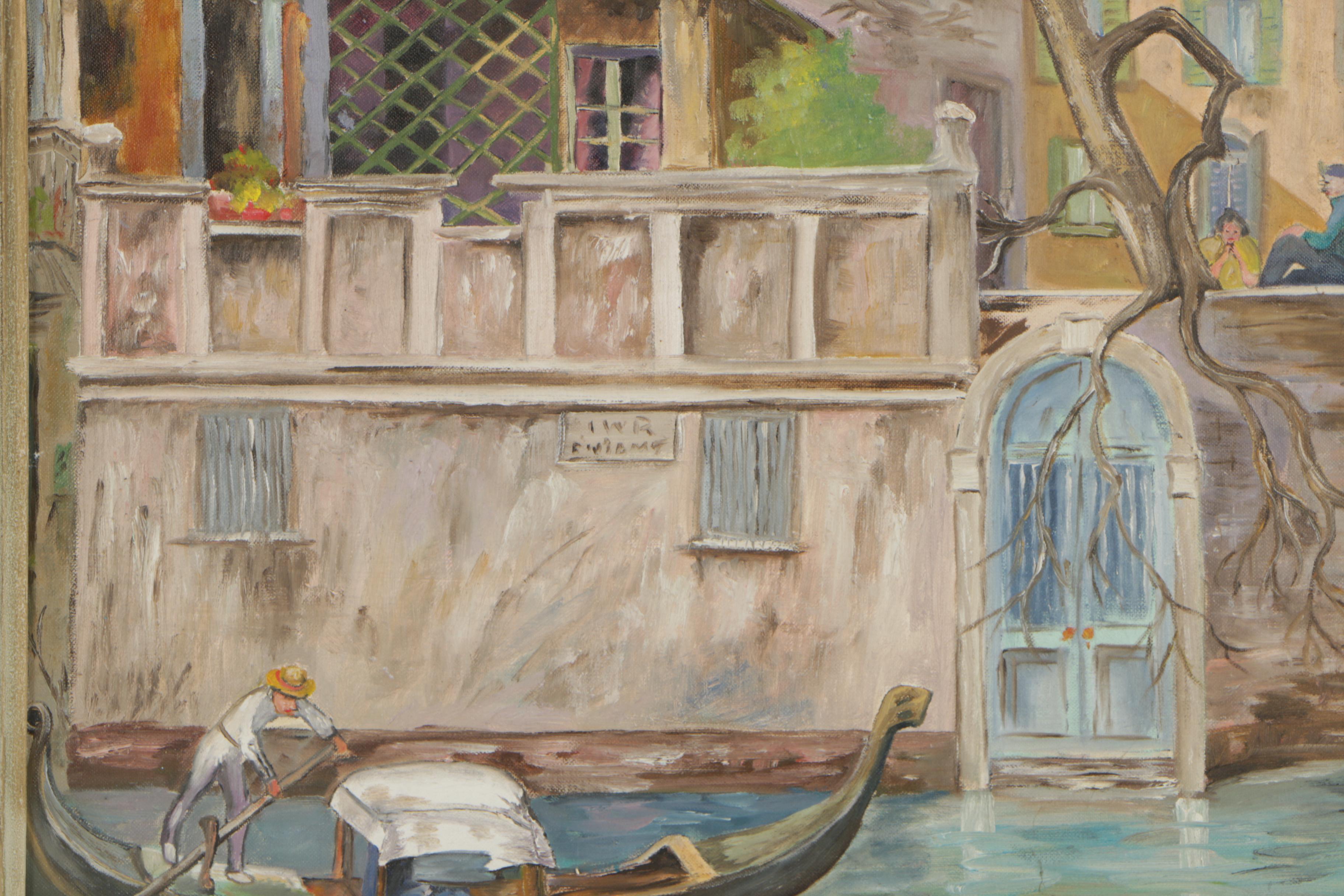 W.J. Hinton Oil Painting