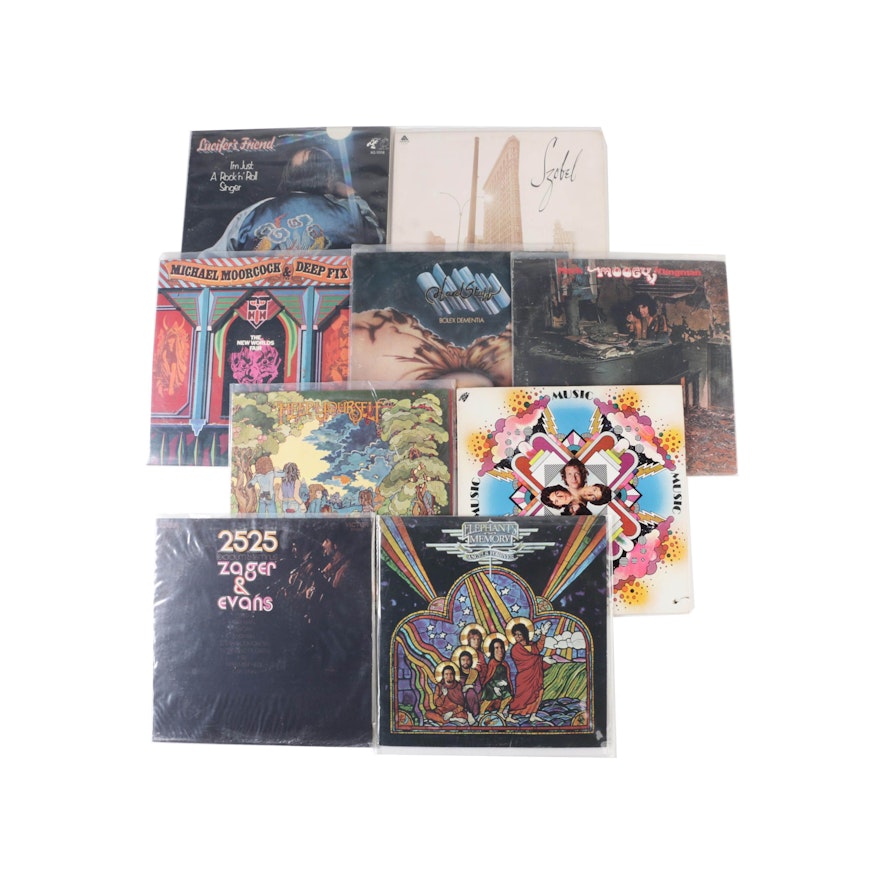 Psychedelic and Hard Rock Records Including Elephants Memory, Zager and Evans